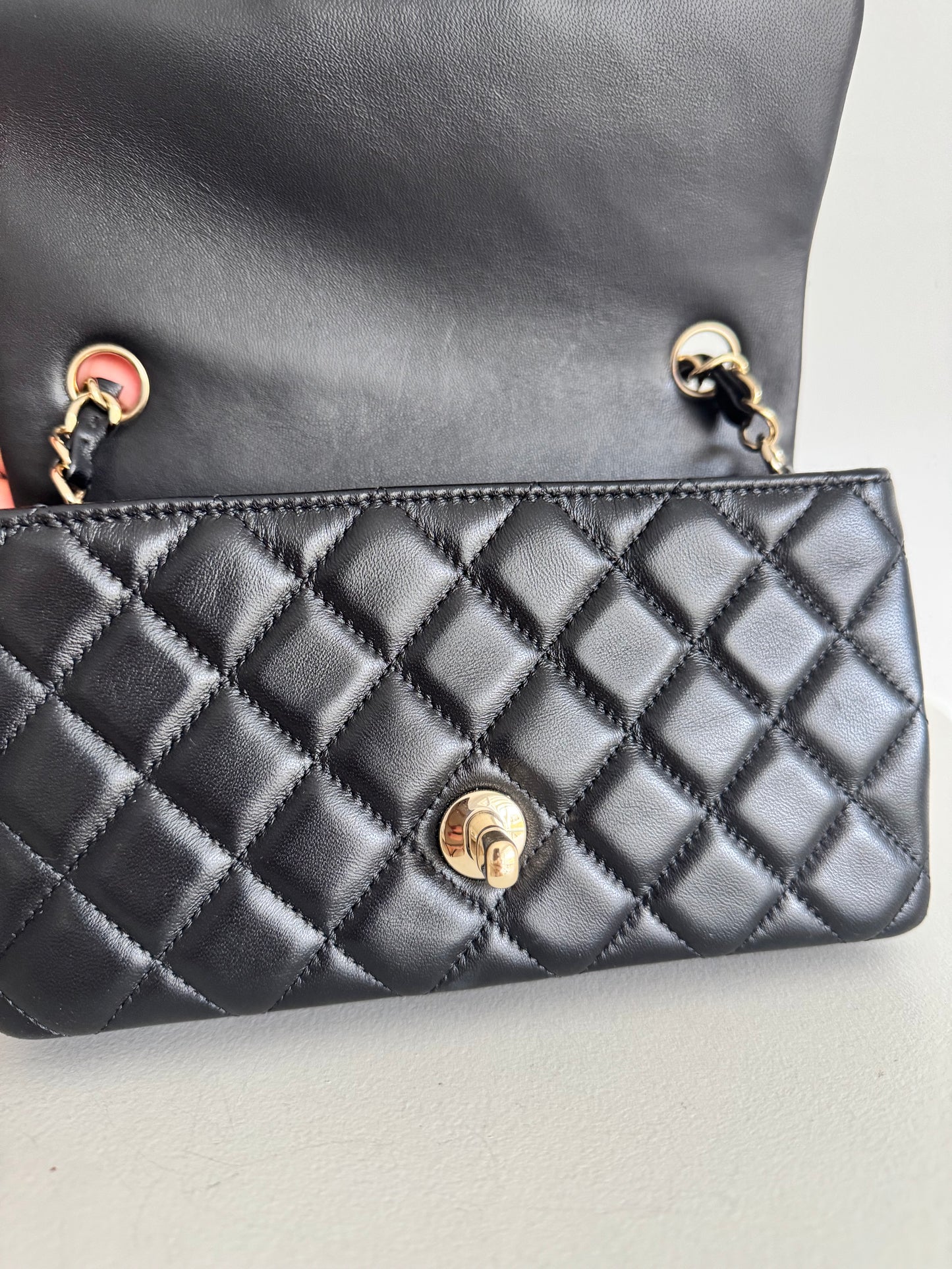 Chanel Mini Lambskin Rectangular Flap Bag, LGHW