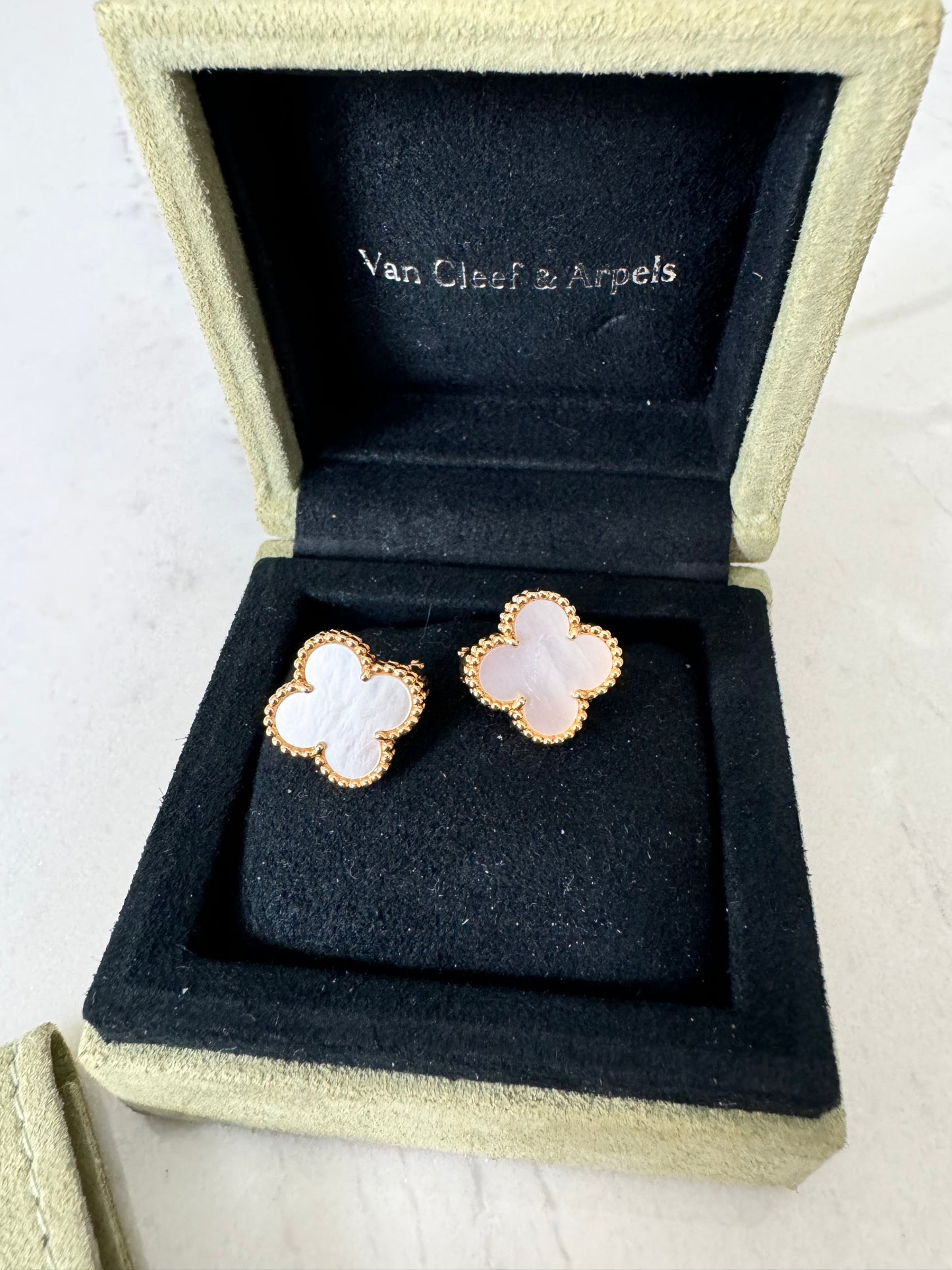 Van cleef and arpels vintage alhambra MOP earrings