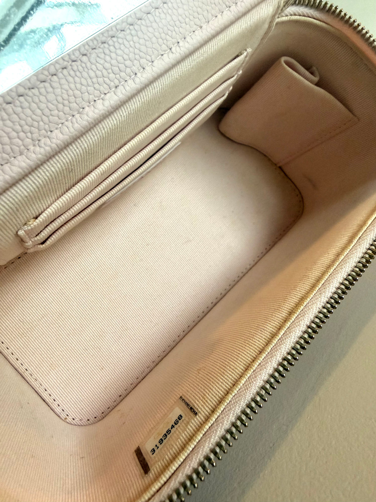 Chanel Vanity Case Bag With Chain