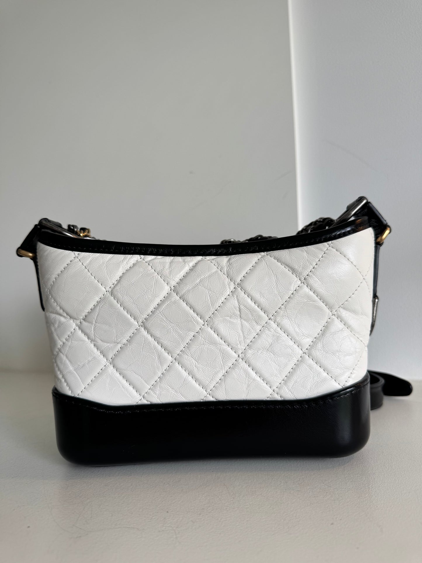 Chanel Gabrielle Hobo Small White Calfskin
