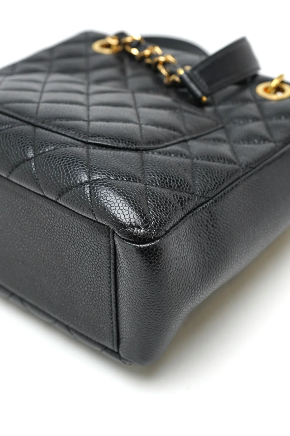 Chanel Caviar Quilted Petit Shopping Tote PST Black