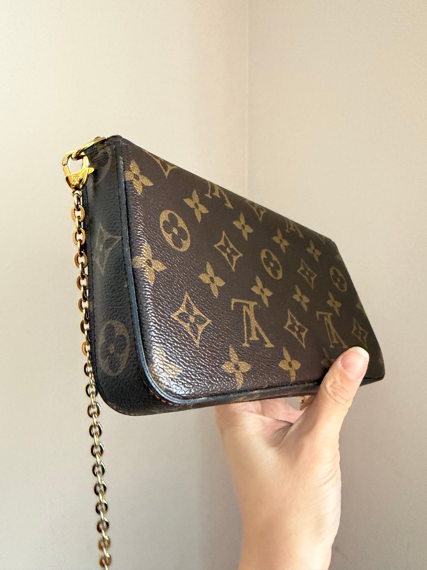Louis Vuitton felicie pochette monogram