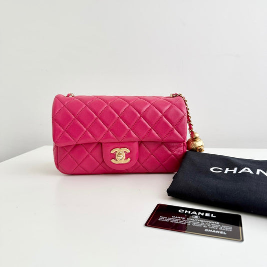Chanel mini rectangular pearl crush