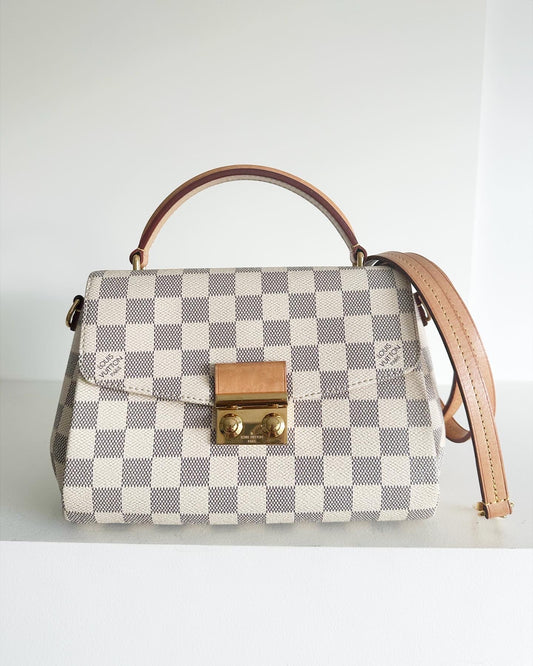 Louis Vuitton croisette damier azur, rose ballerine