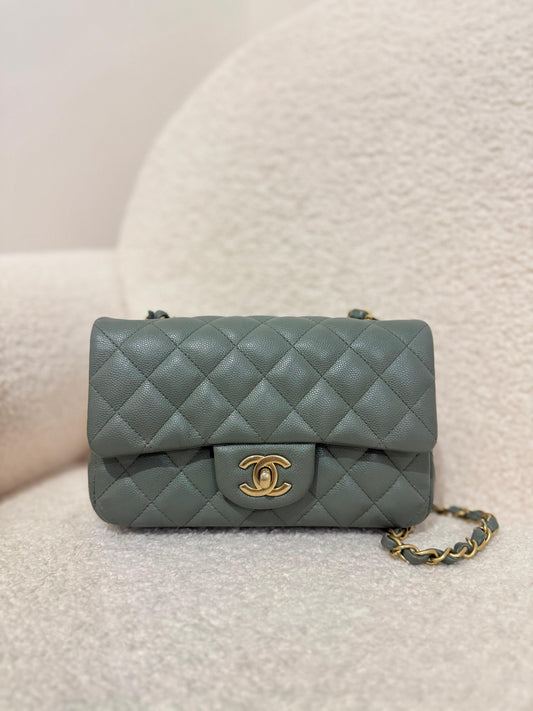 Chanel Classic Caviar 18C Mini Rectangular Bag