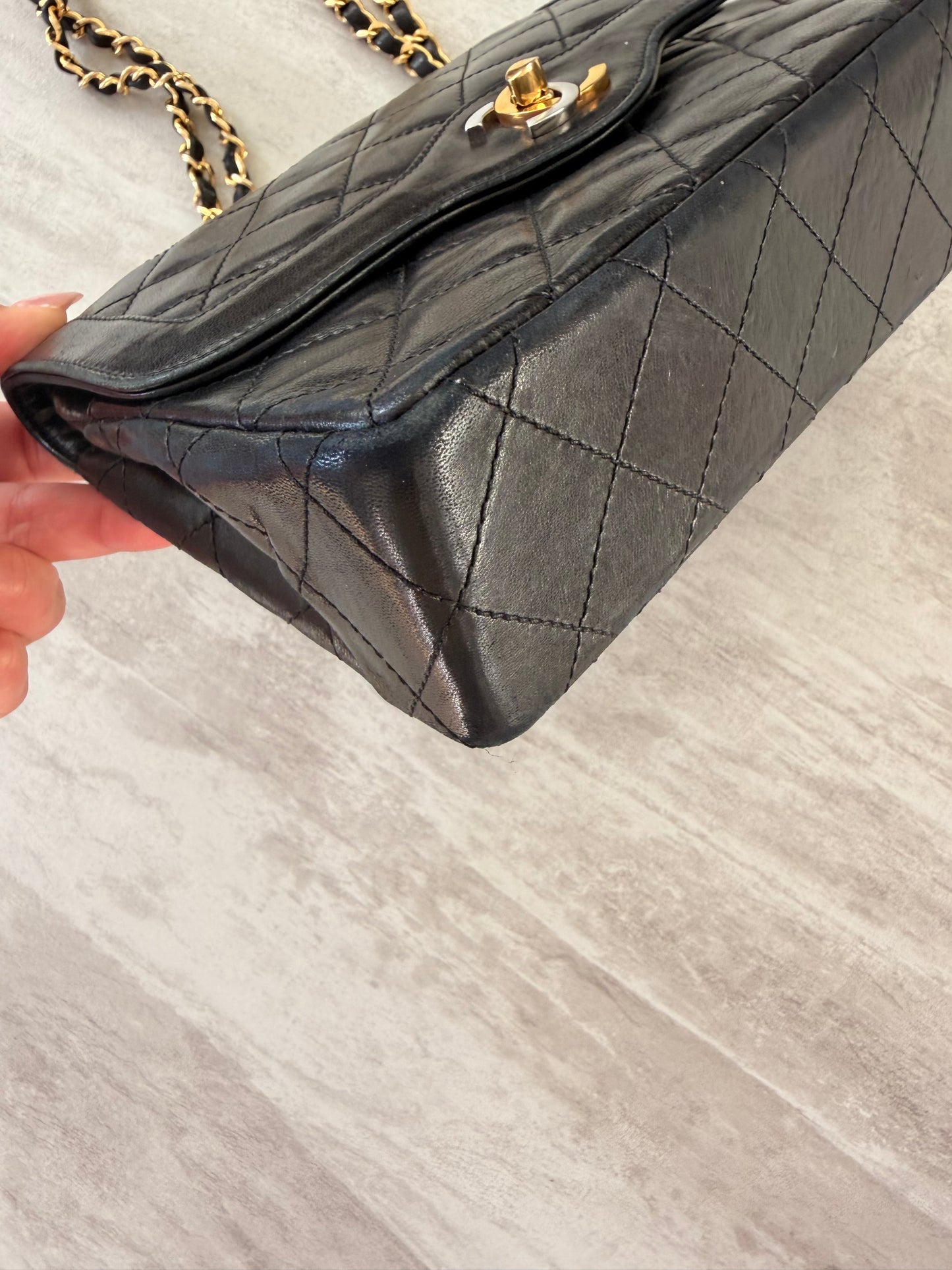 Chanel Black Quilted Lambskin Flap Bag GHW