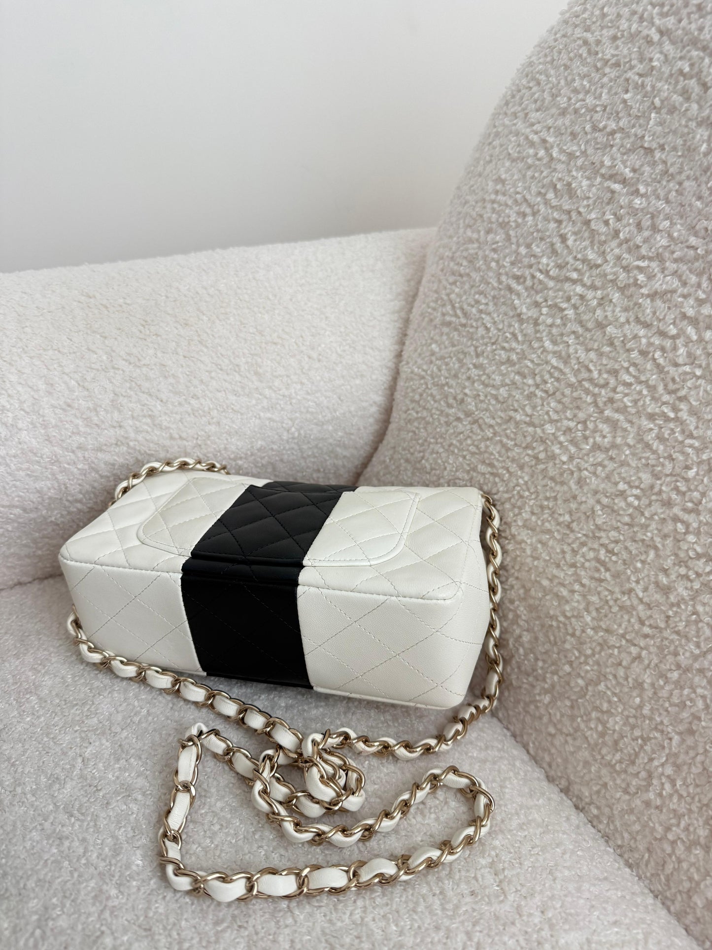 Chanel Mini Rectangular Black & White Bag