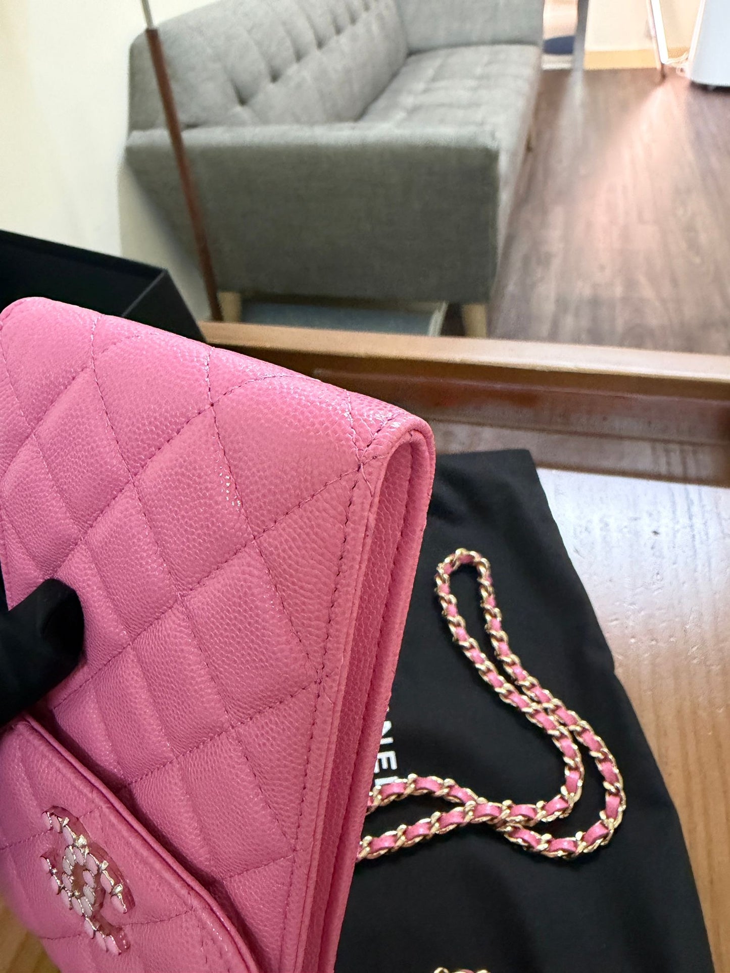 Chanel Phone Holder w/ Pouch