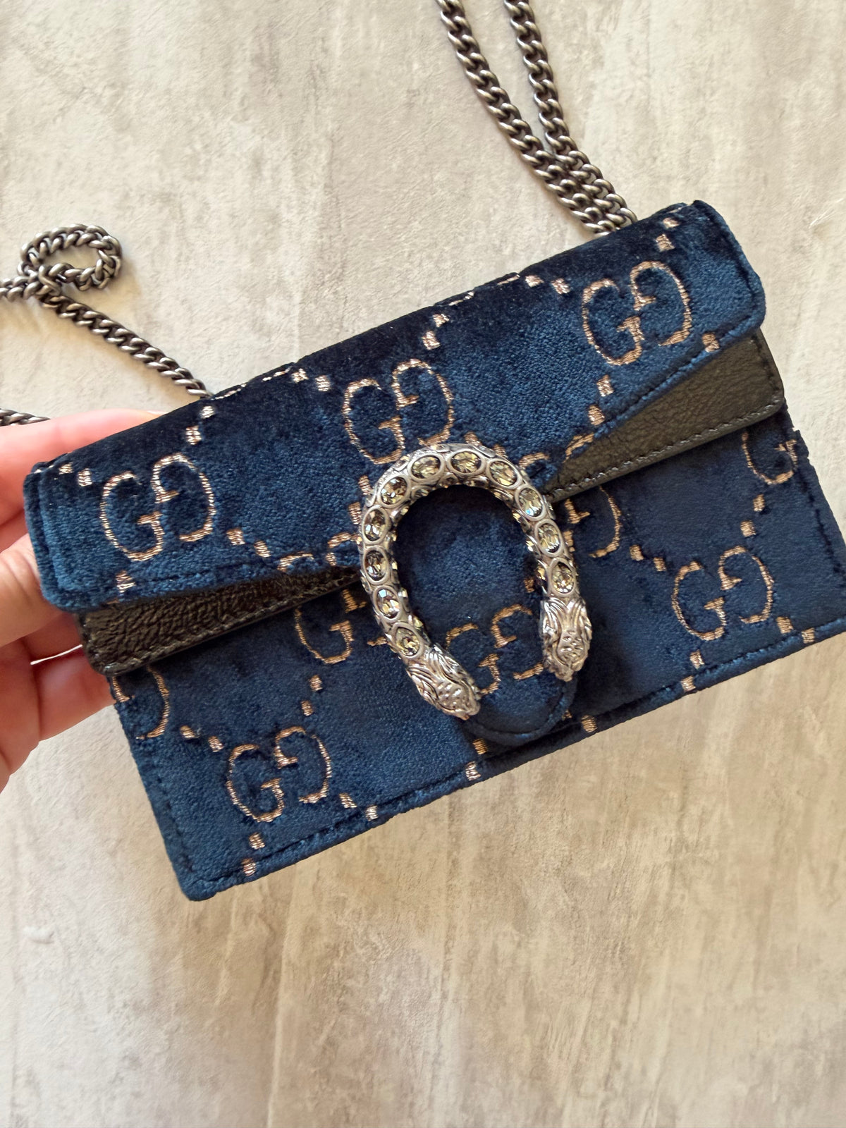 Gucci Super Mini Dionysus Velvet