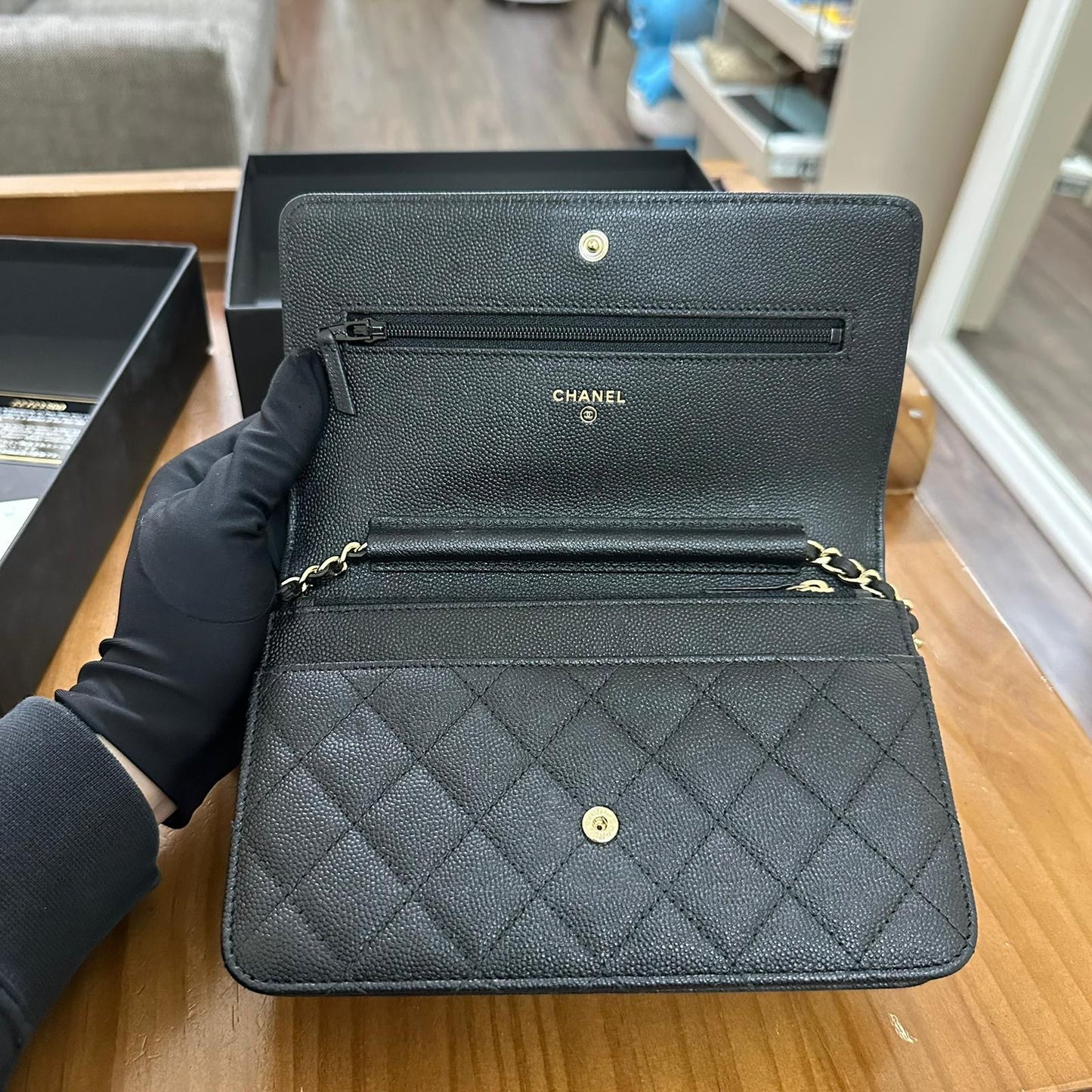 Chanel Boy Wallet On Chain