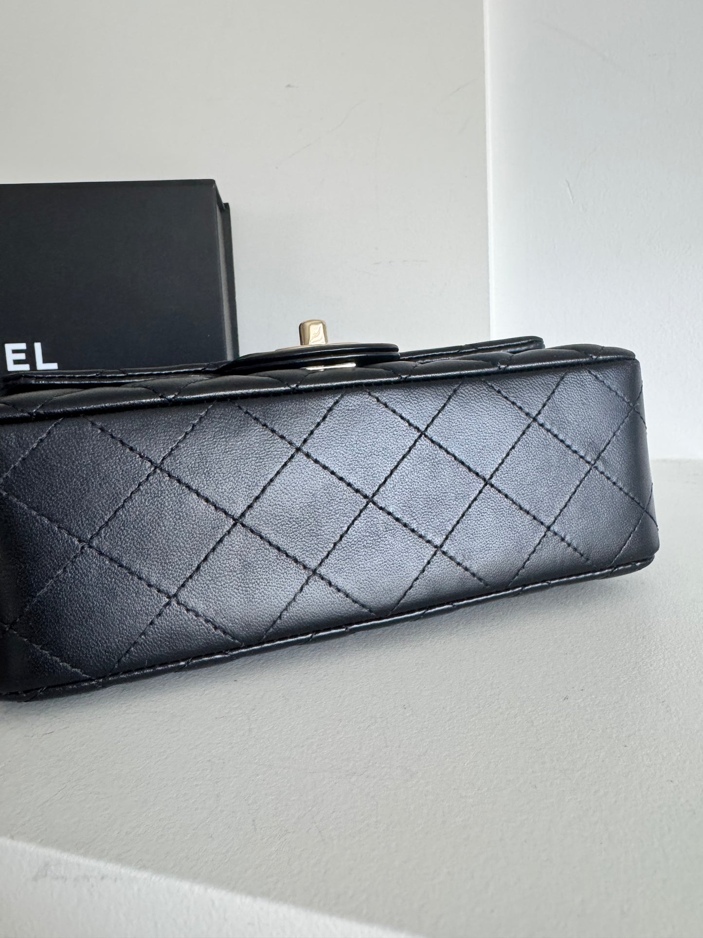 Chanel Mini Lambskin Rectangular Flap Bag, LGHW