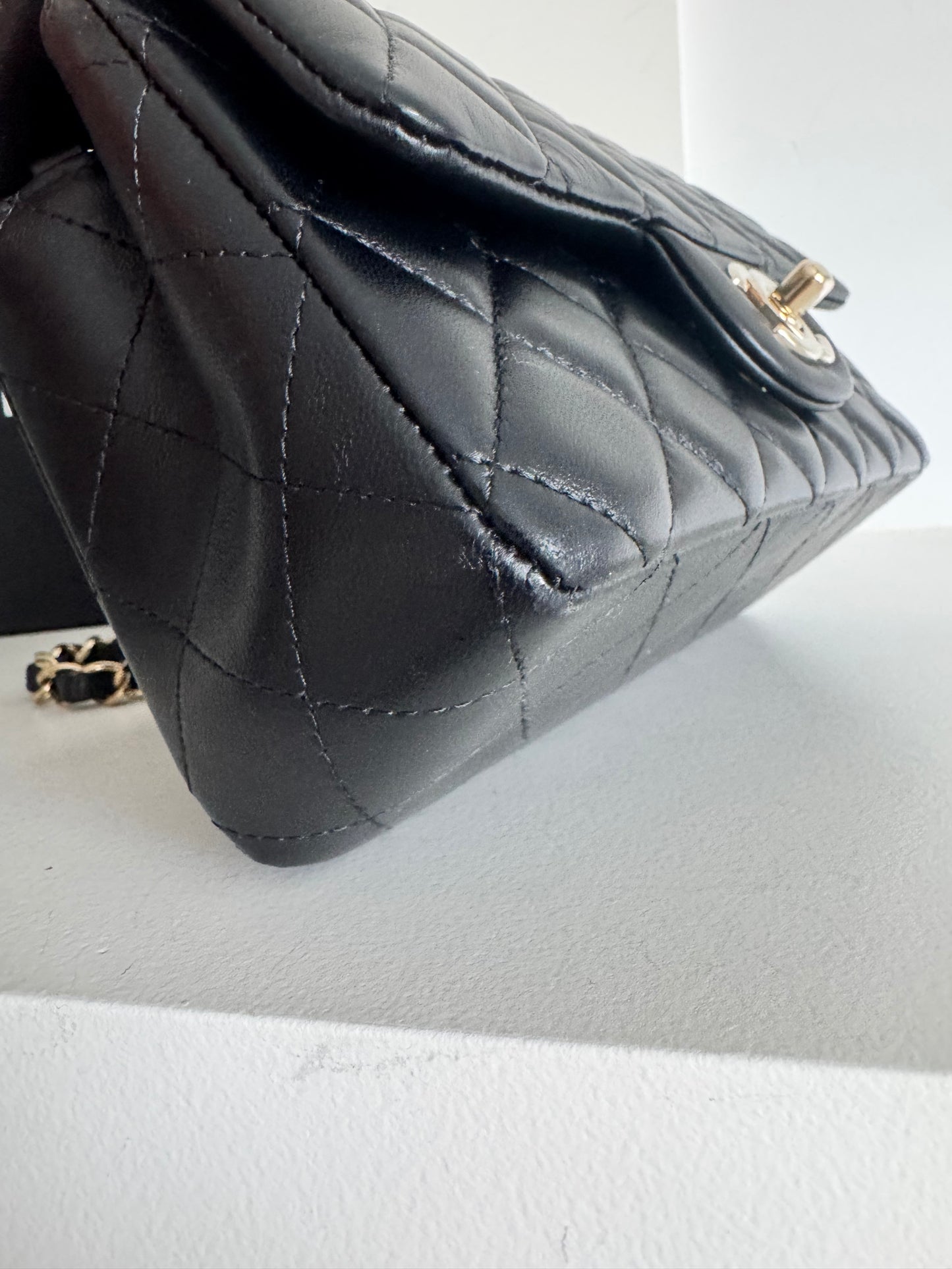 Chanel Mini Lambskin Rectangular Flap Bag, LGHW