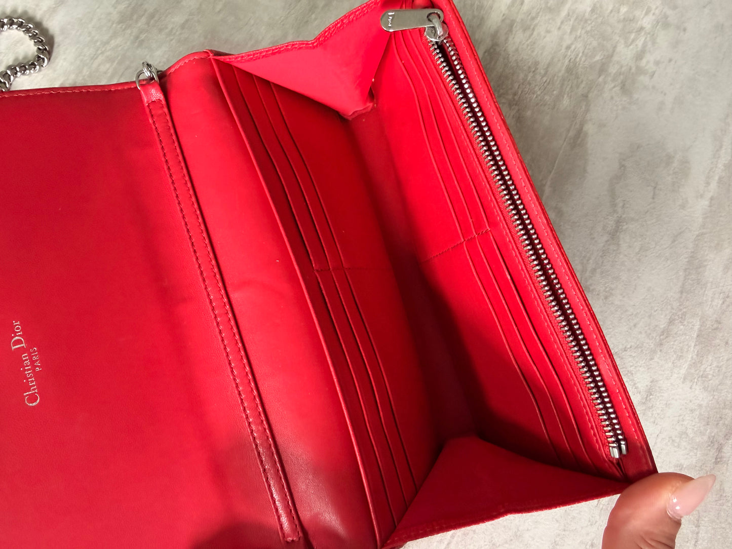 Christian Dior Diorama Wallet On Chain