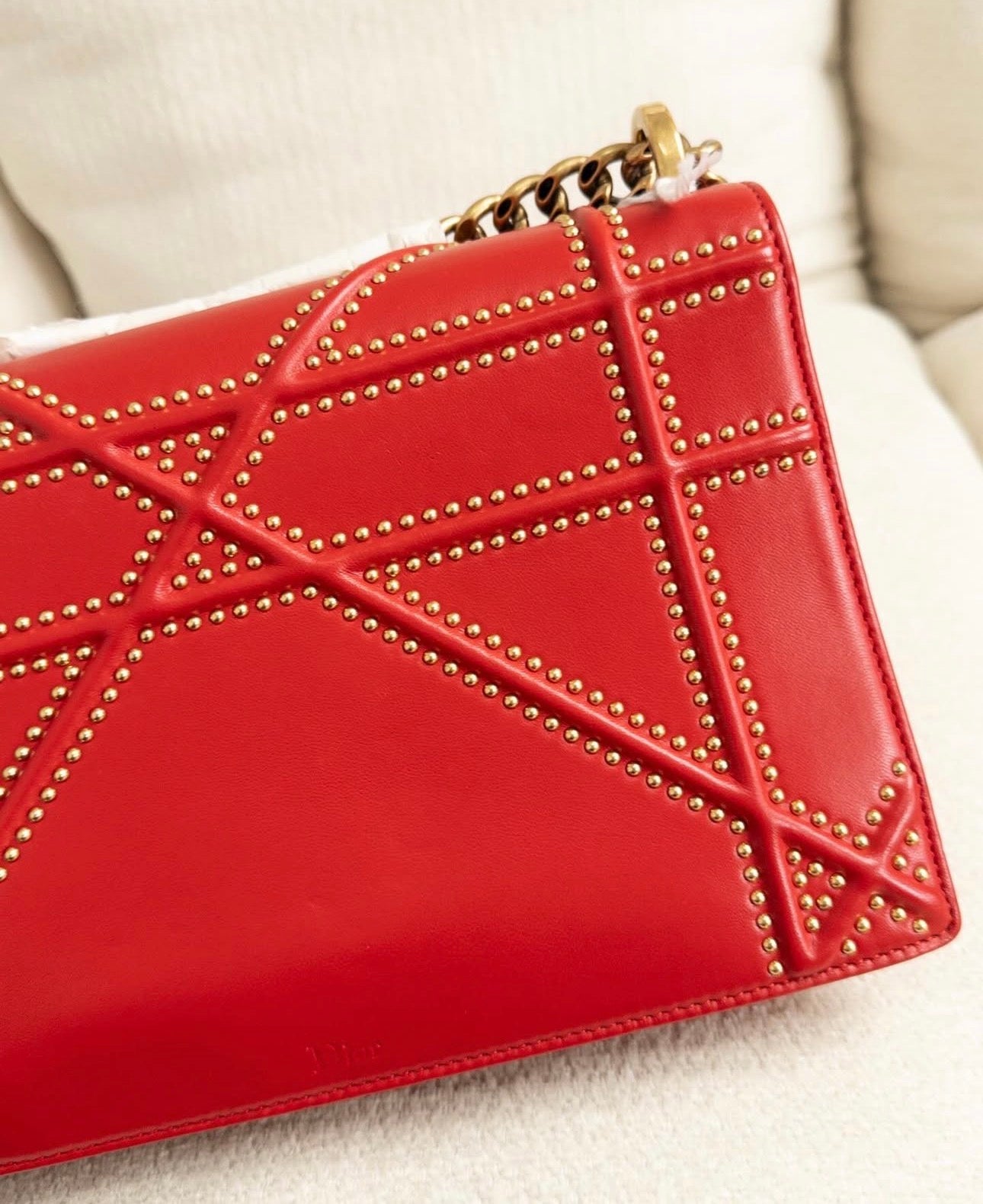 Diorama Studded Flap  Bag