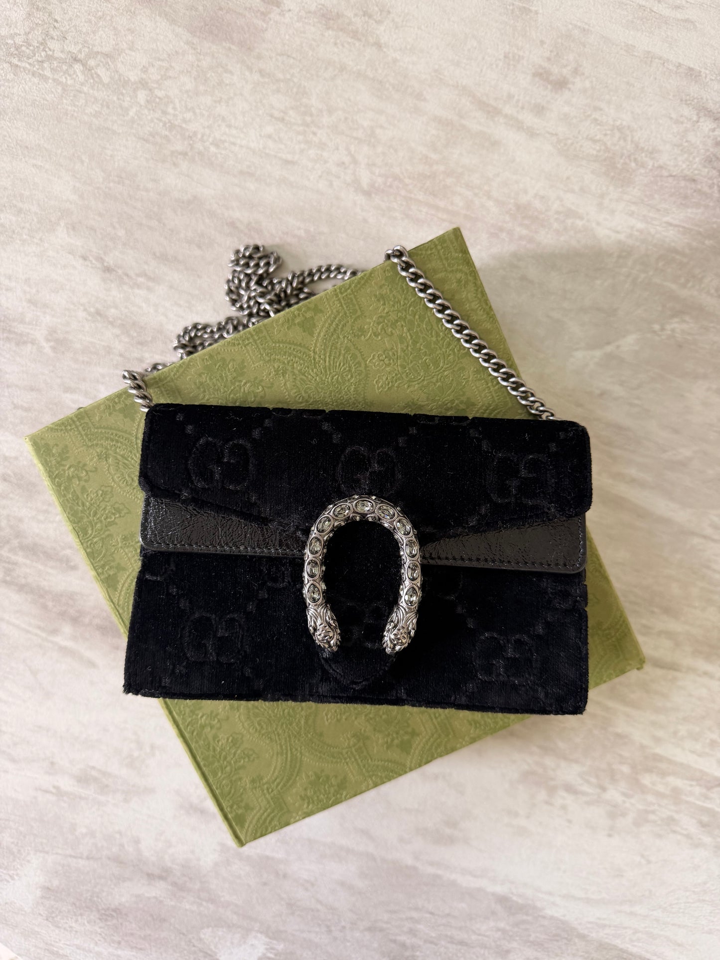 Gucci Super Mini Dionysus Velvet
