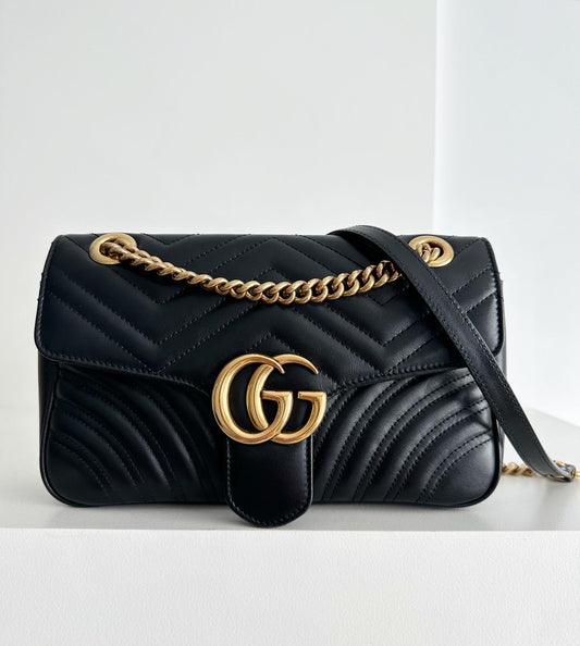 Gucci marmont matelasse small flap bag