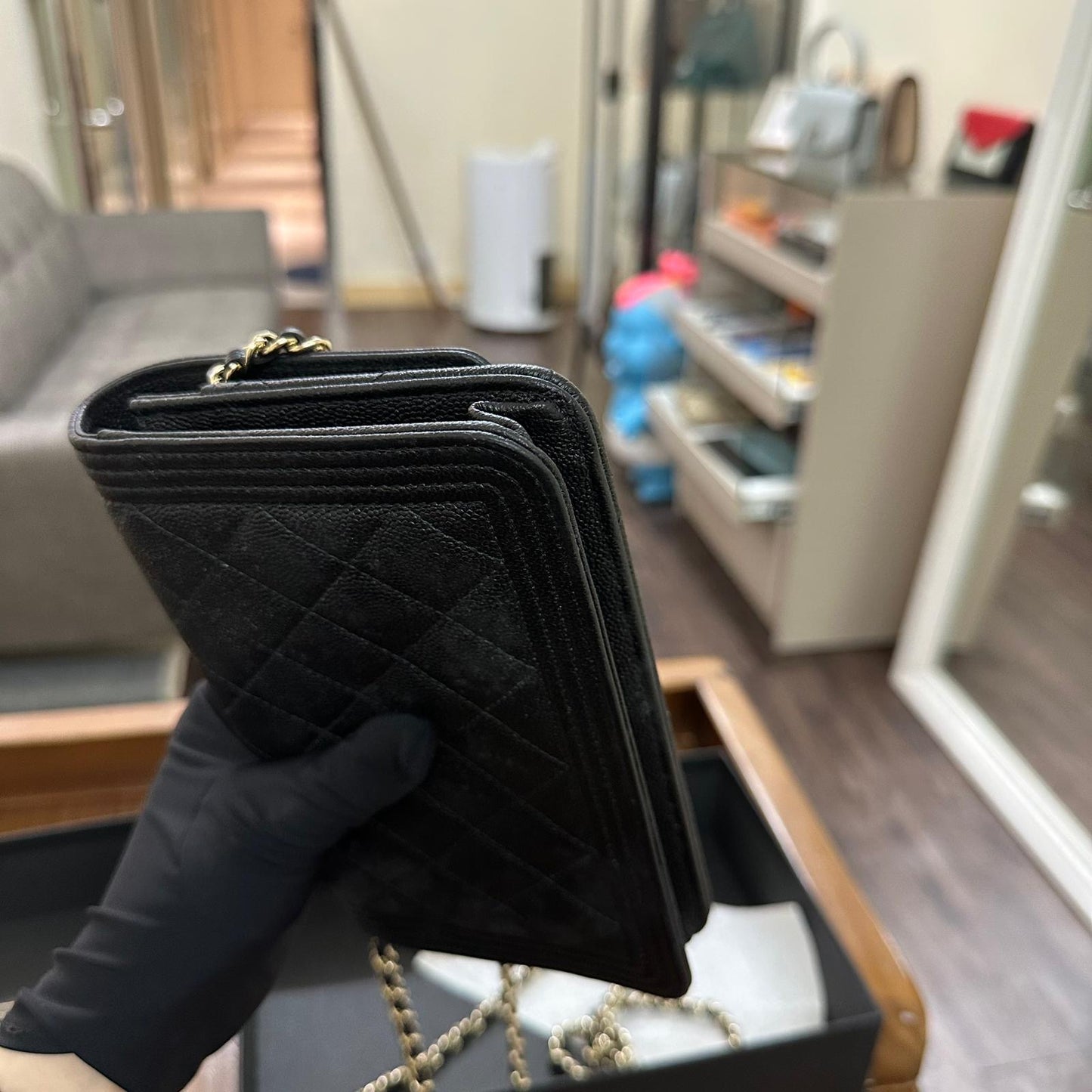 Chanel Boy Wallet On Chain
