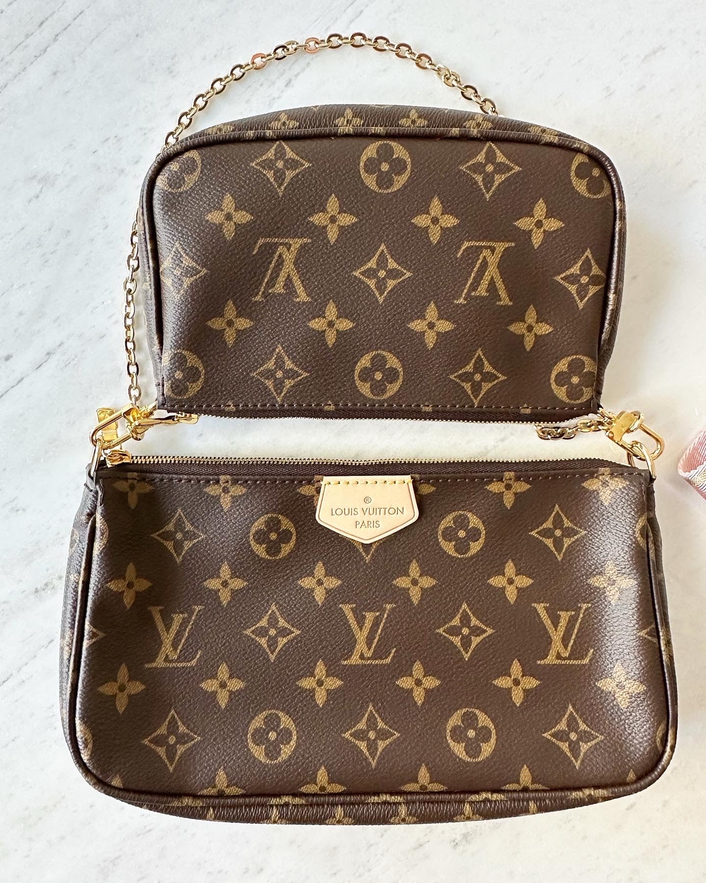 Louis Vuitton Multipochette Pink strap