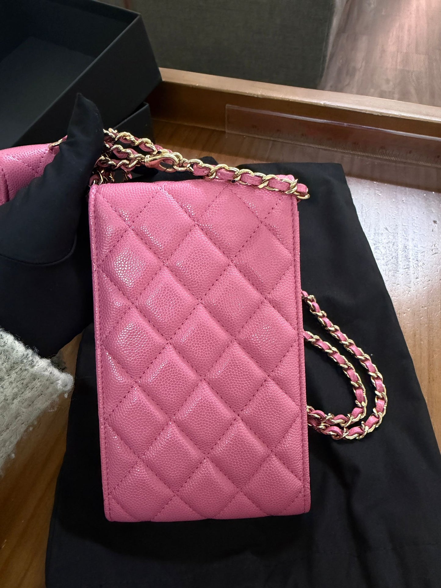 Chanel Phone Holder w/ Pouch