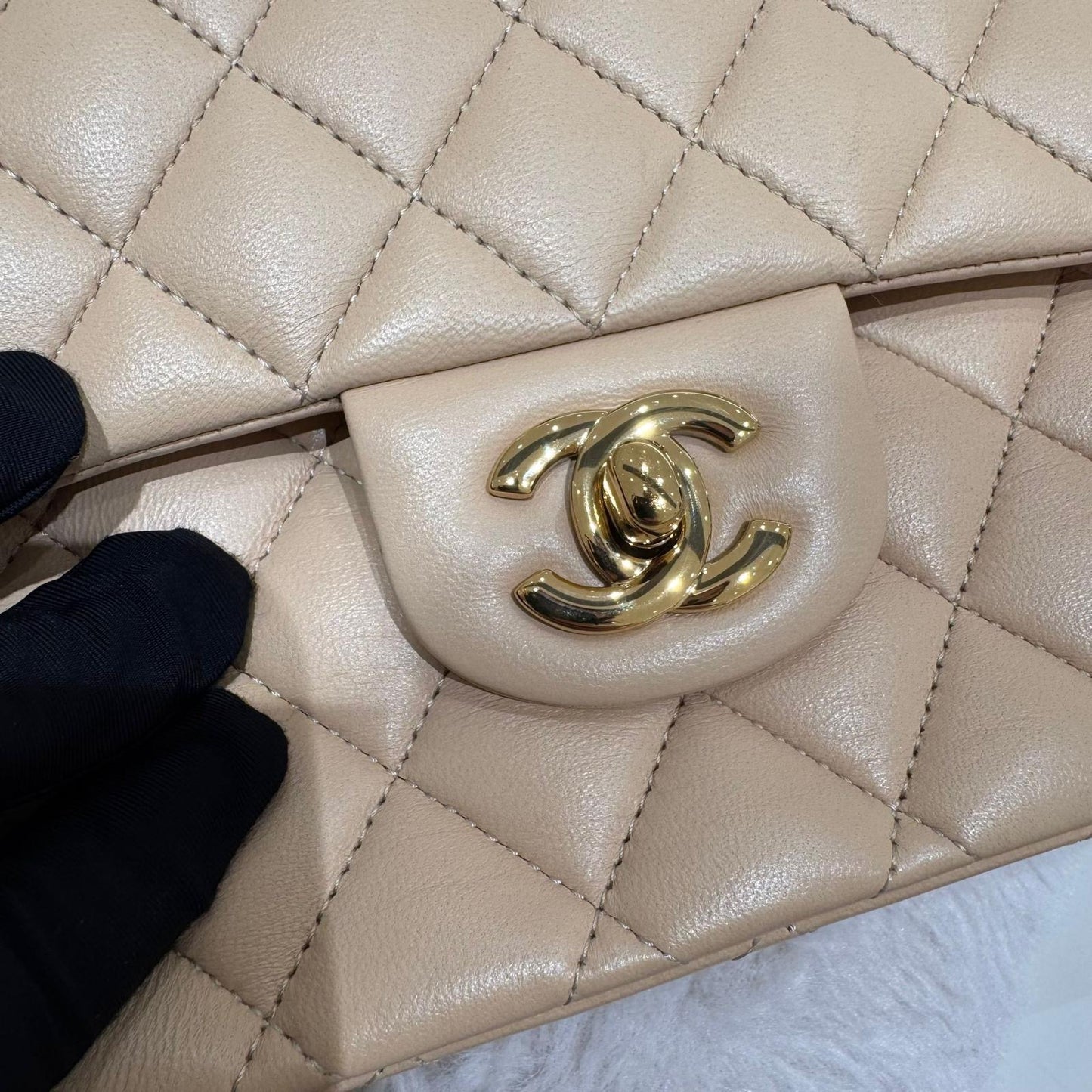 Chanel Medium Classic DF Beige Claire