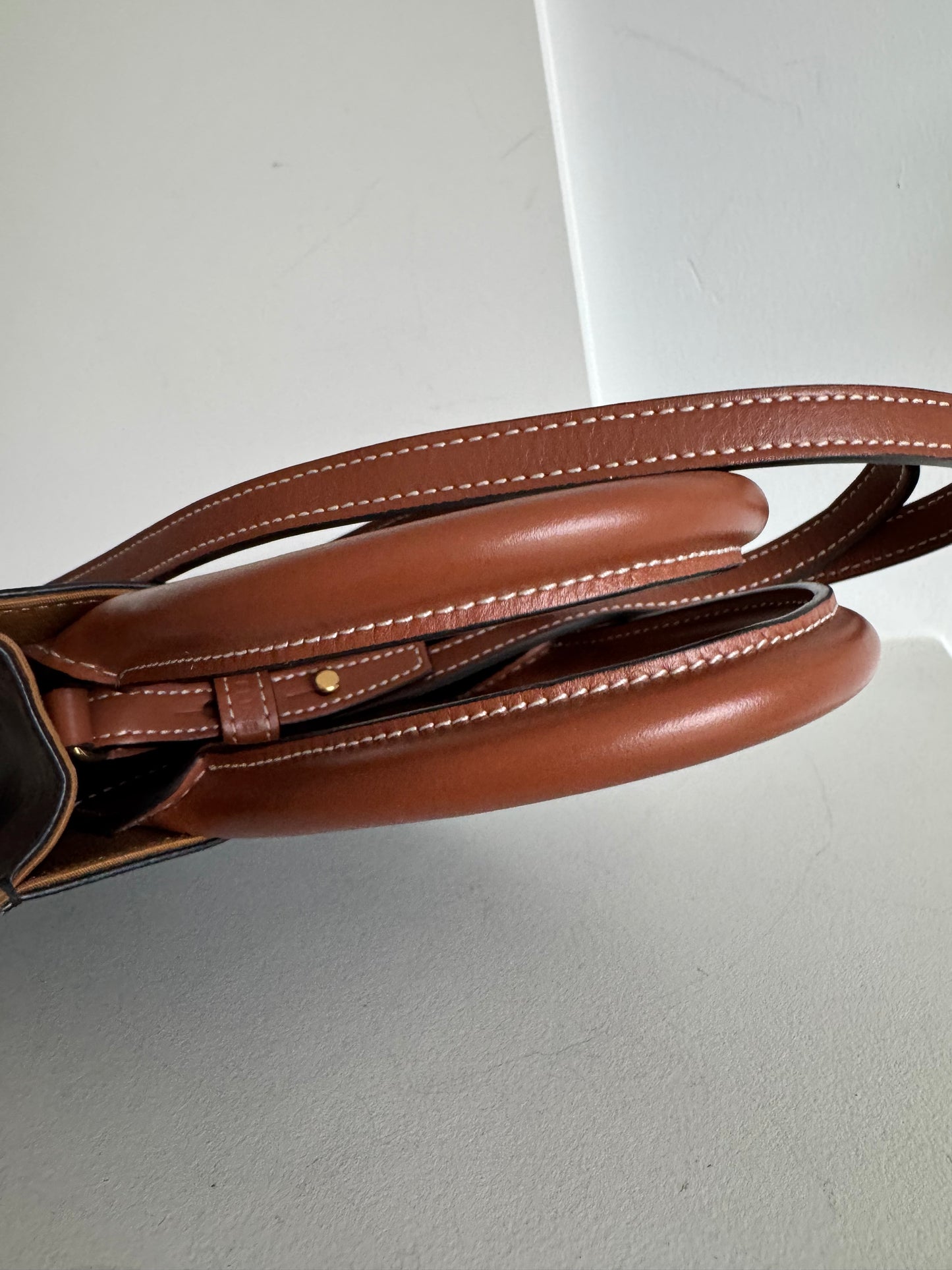 Celine Mini Vertical Cabas Triomphe Tote - Brown