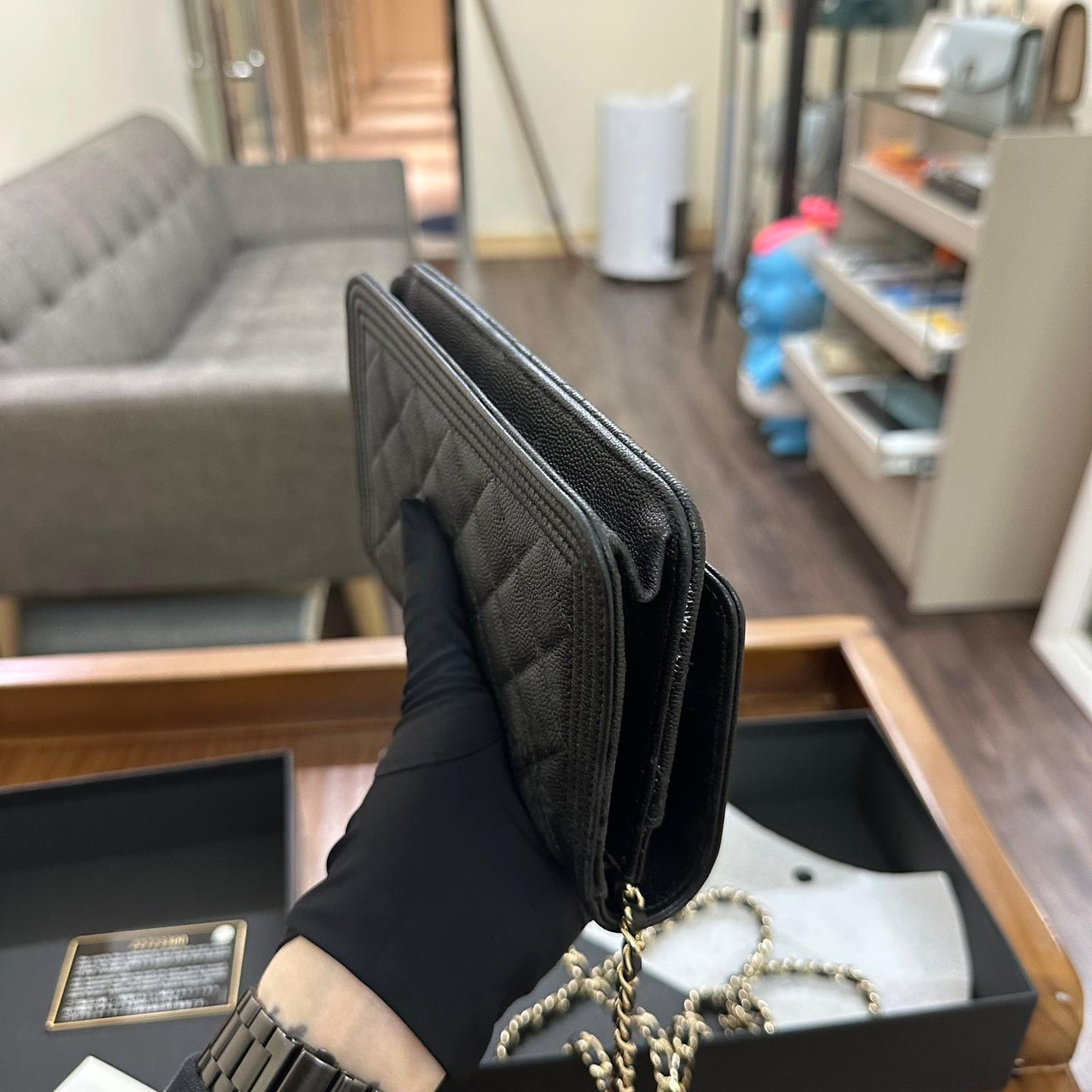 Chanel Boy Wallet On Chain