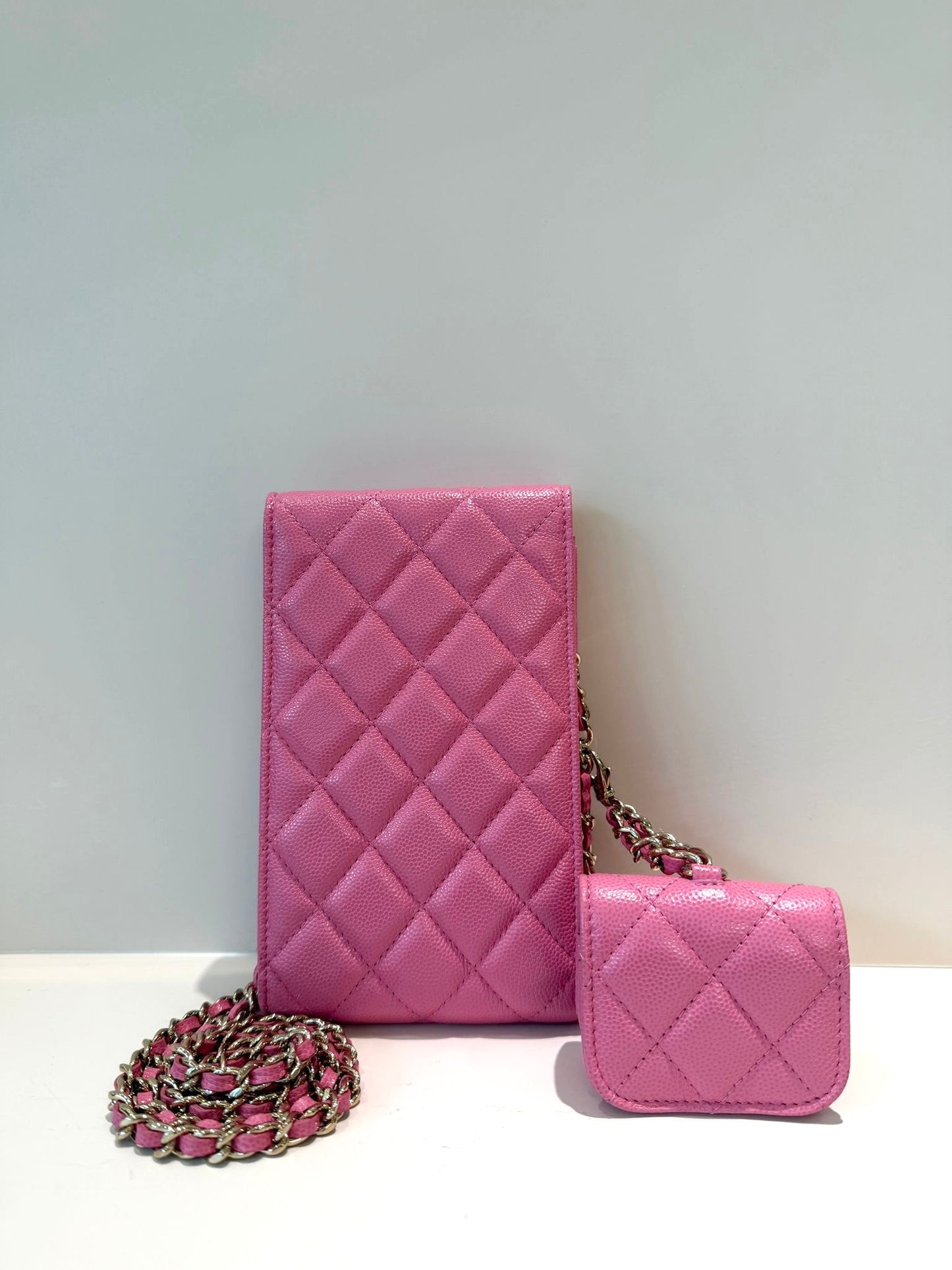 Chanel Phone Holder w/ Pouch