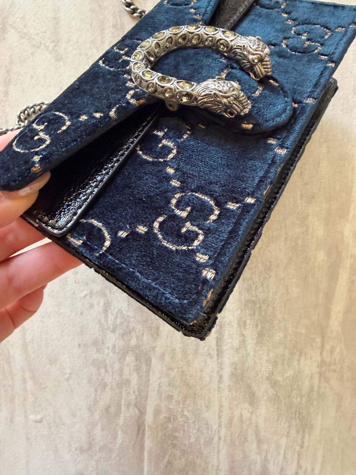 Gucci Super Mini Dionysus Velvet