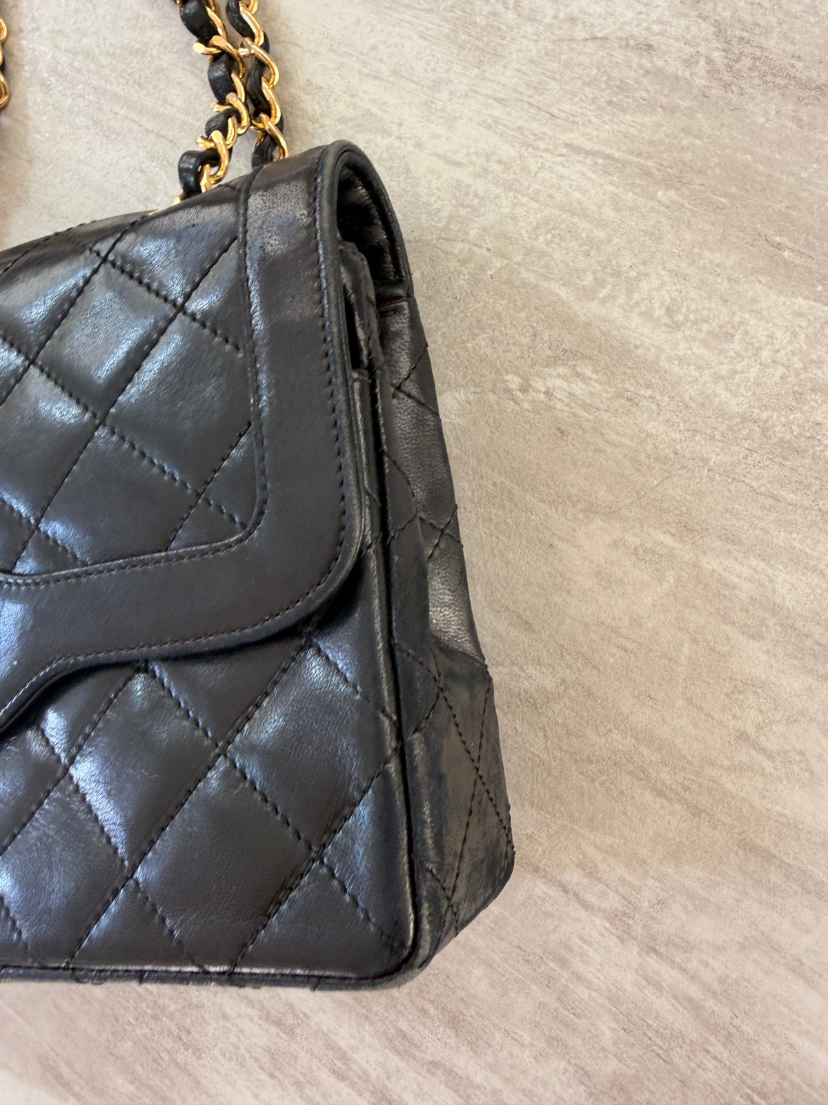 Chanel Black Quilted Lambskin Flap Bag GHW
