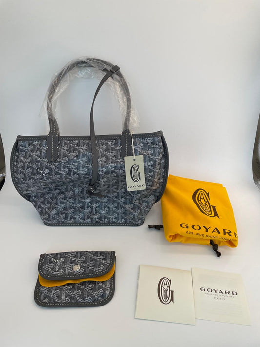 Goyard Mini Anjou Grey tote