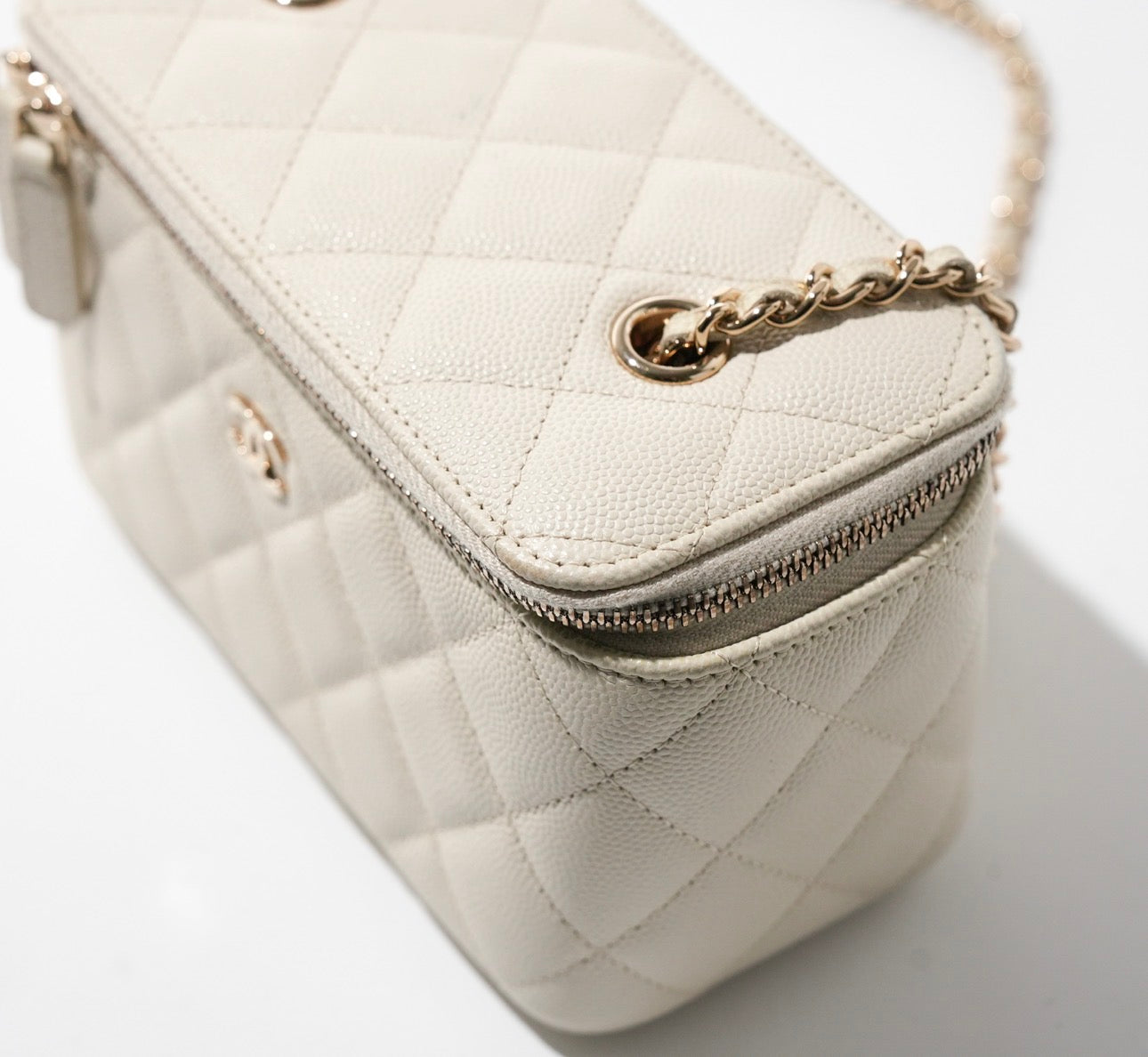 Chanel Long Vanity Bag On Chain