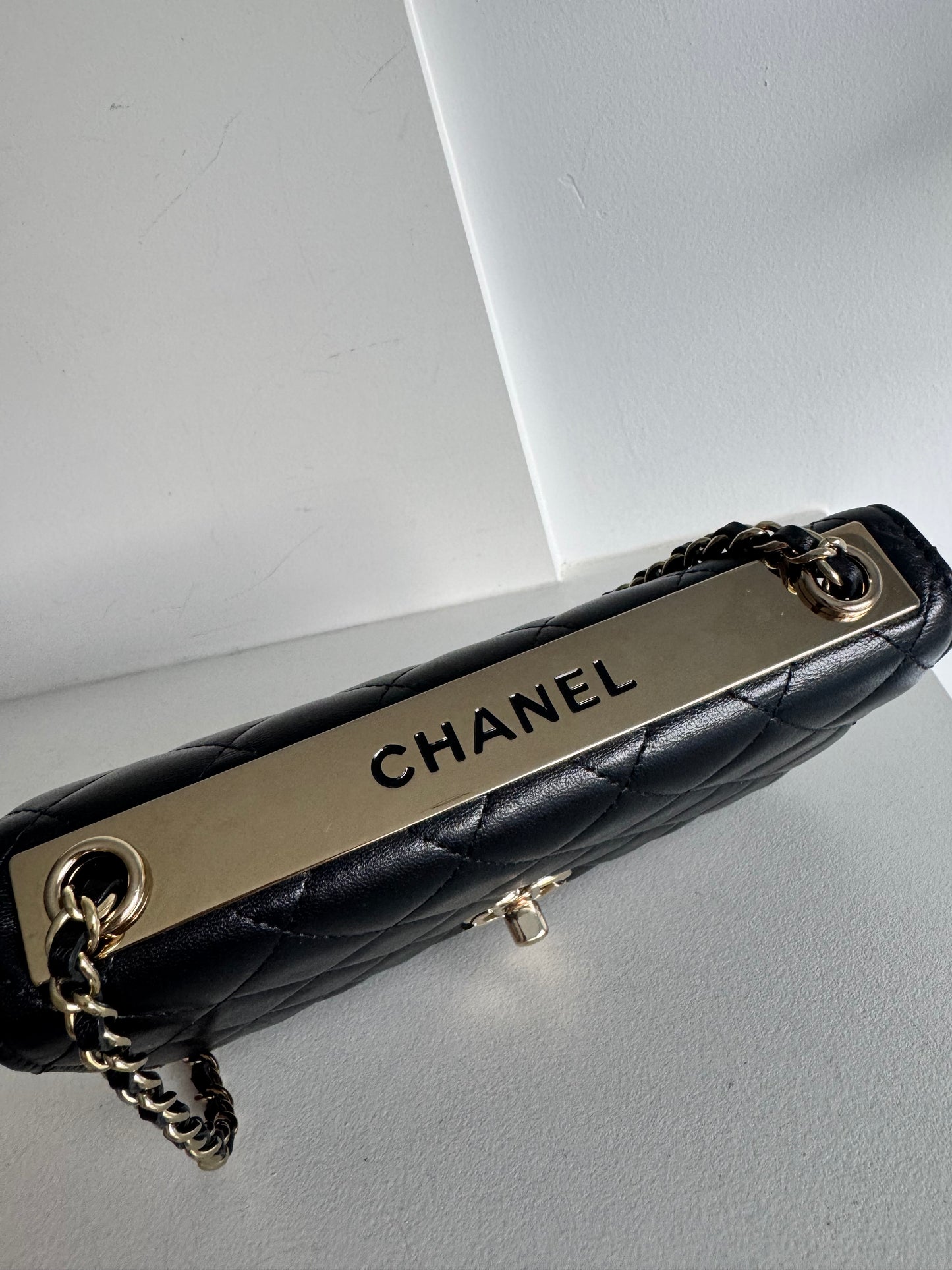Chanel Trendy Quilted Lambskin Wallet On Chain