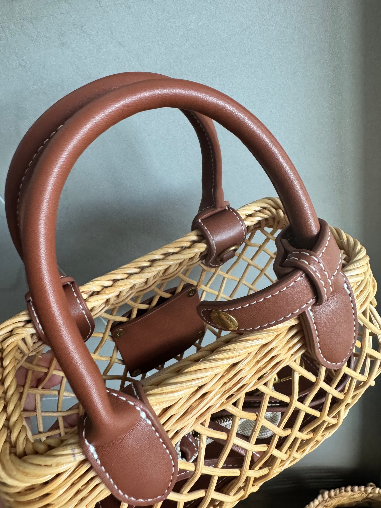 MiuMiu Woven Basket tote bag