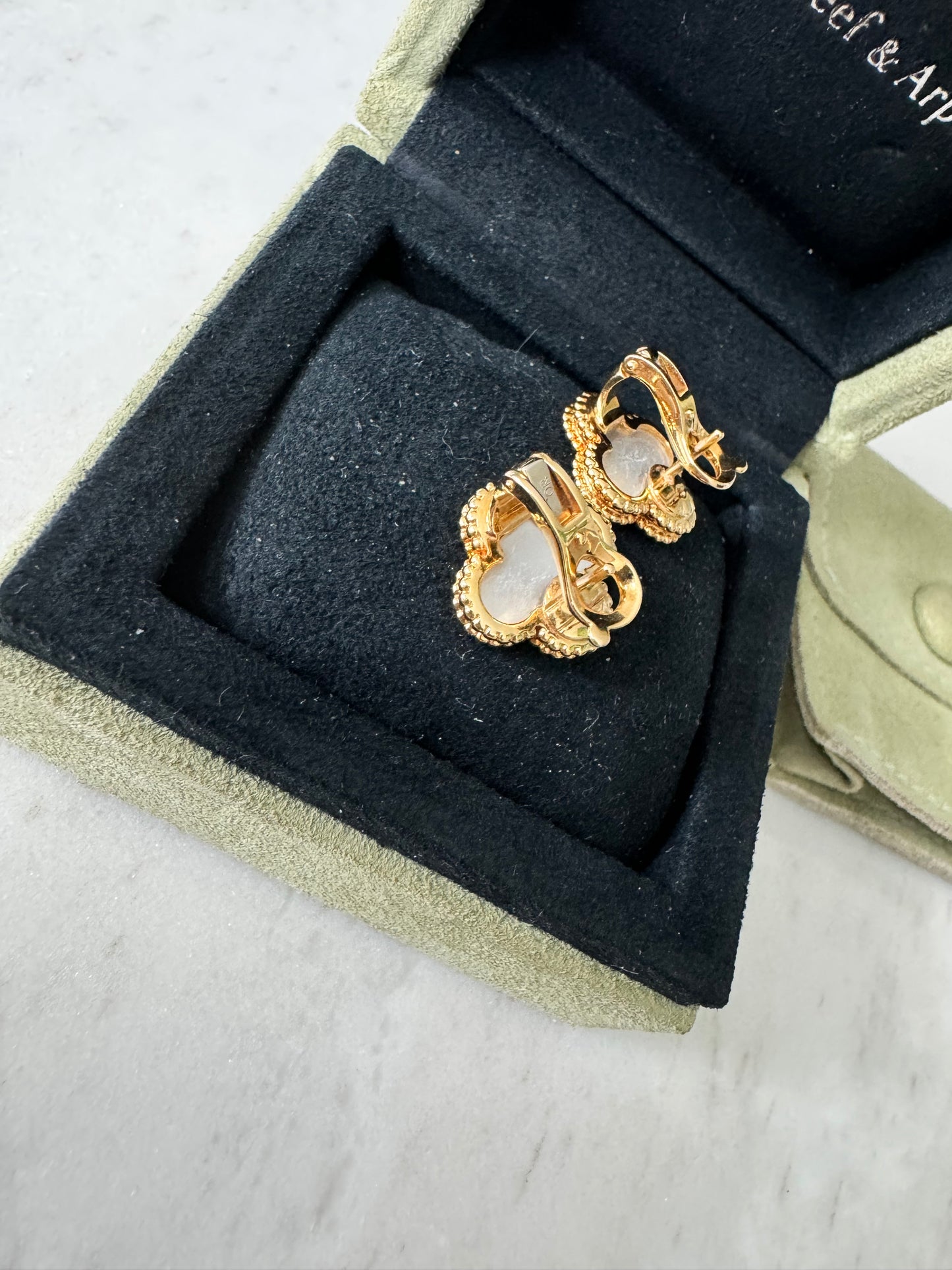 Van cleef and arpels vintage alhambra MOP earrings