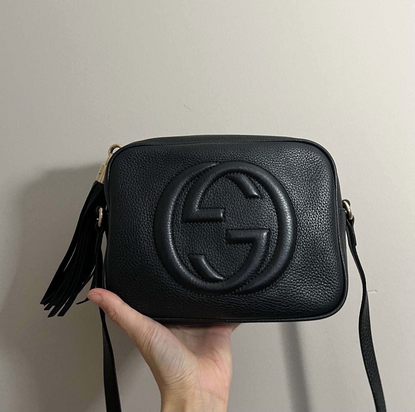 Gucci soho black camera bag