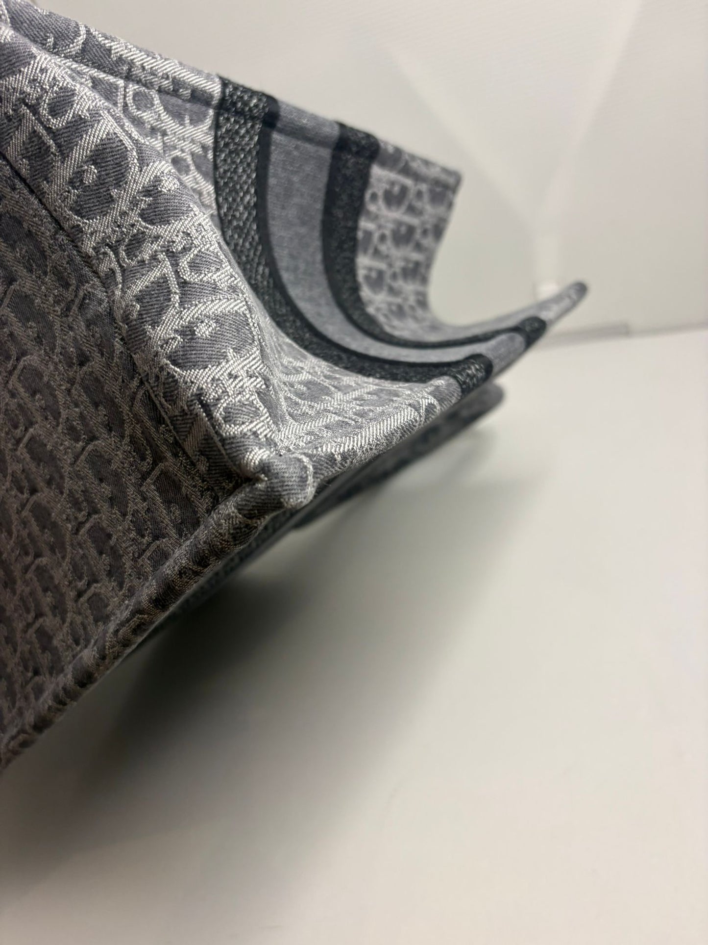 Christian Dior Medium Book Tote Oblique Grey