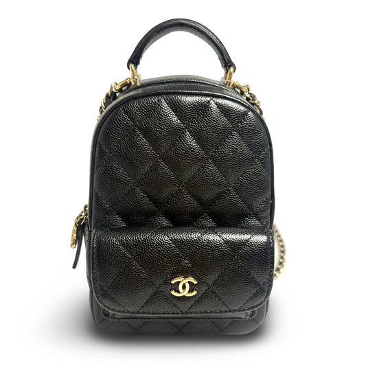 Chanel Caviar Quilted CC Mini Classic Backpack