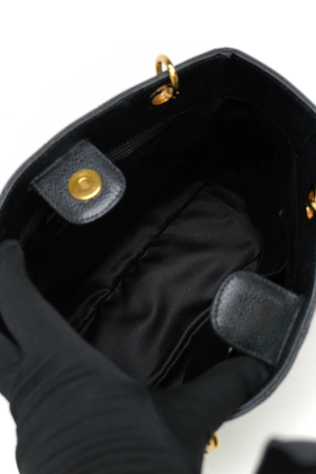 Chanel Caviar Quilted Petit Shopping Tote PST Black