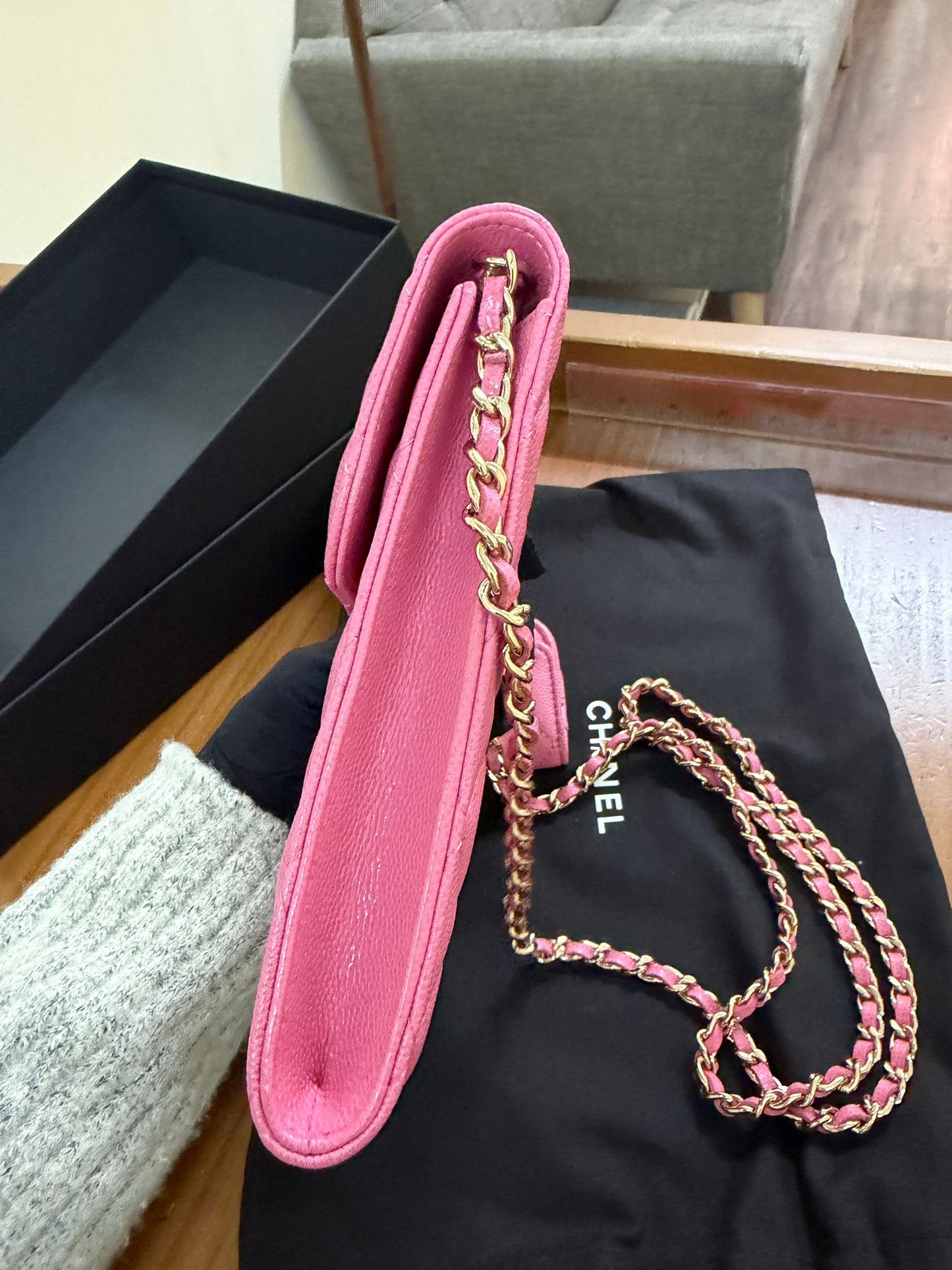 Chanel Phone Holder w/ Pouch