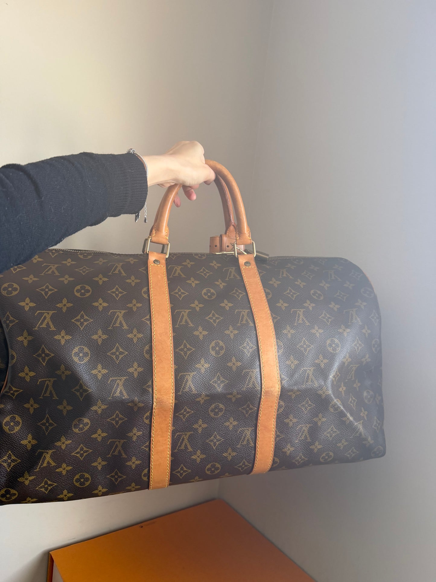 Louis Vuitton Keepall 50 Bandouliere Luggage Bag