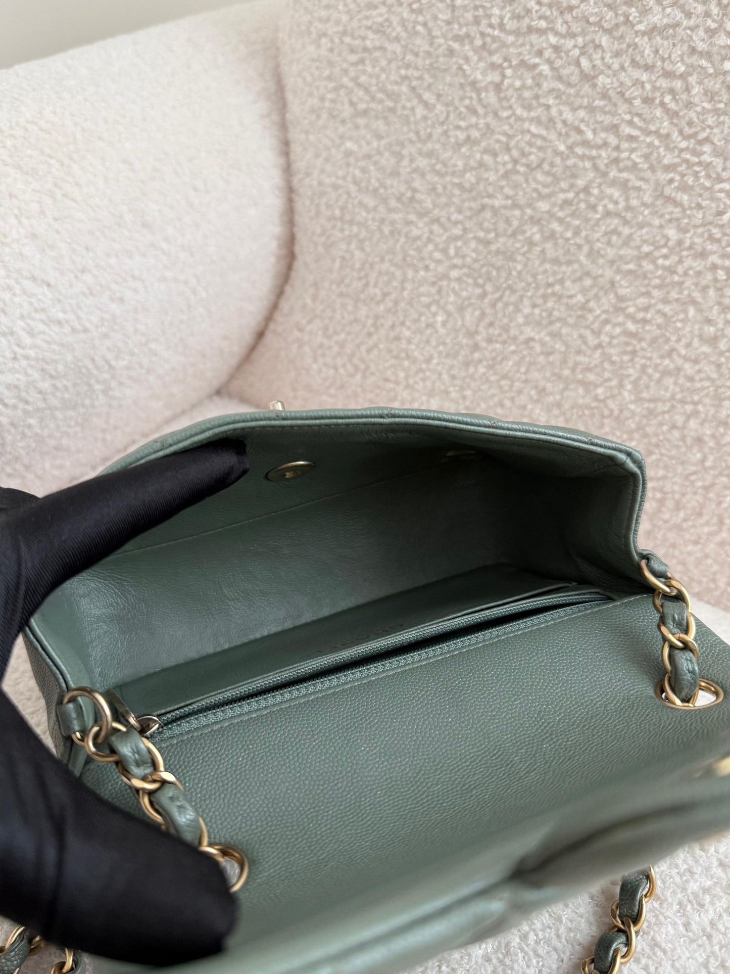 Chanel Classic Caviar 18C Mini Rectangular Bag