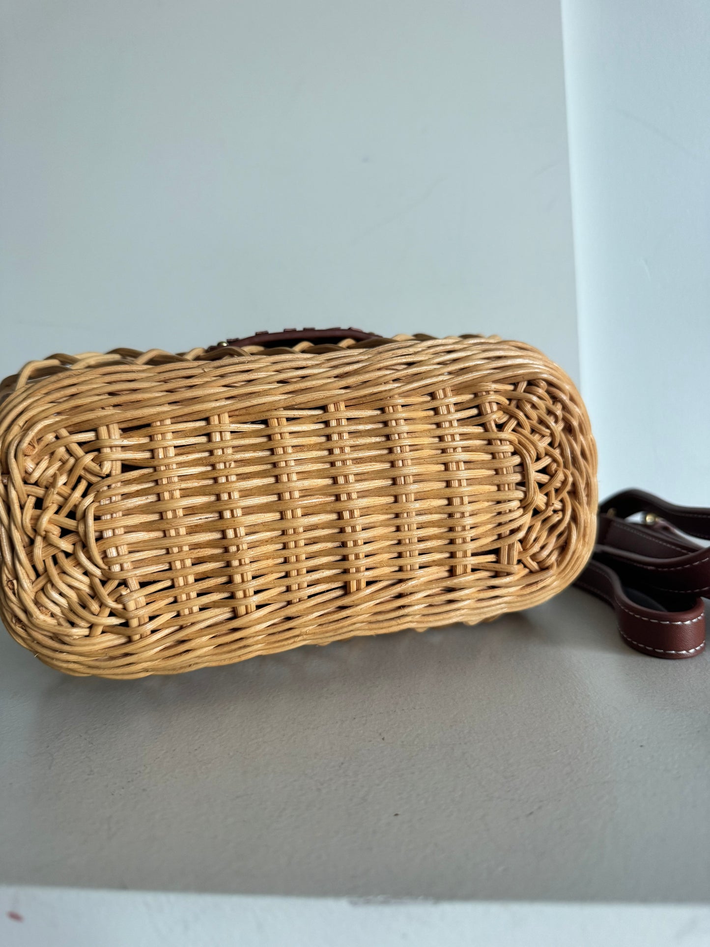 MiuMiu Woven Basket tote bag