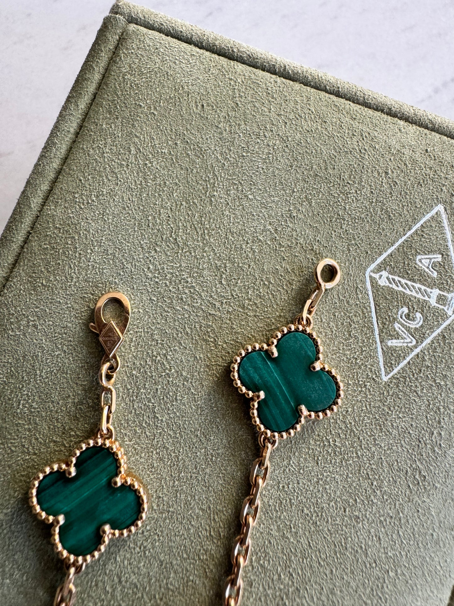 Van Cleef & Arpels Malachite Alhambra bracelet