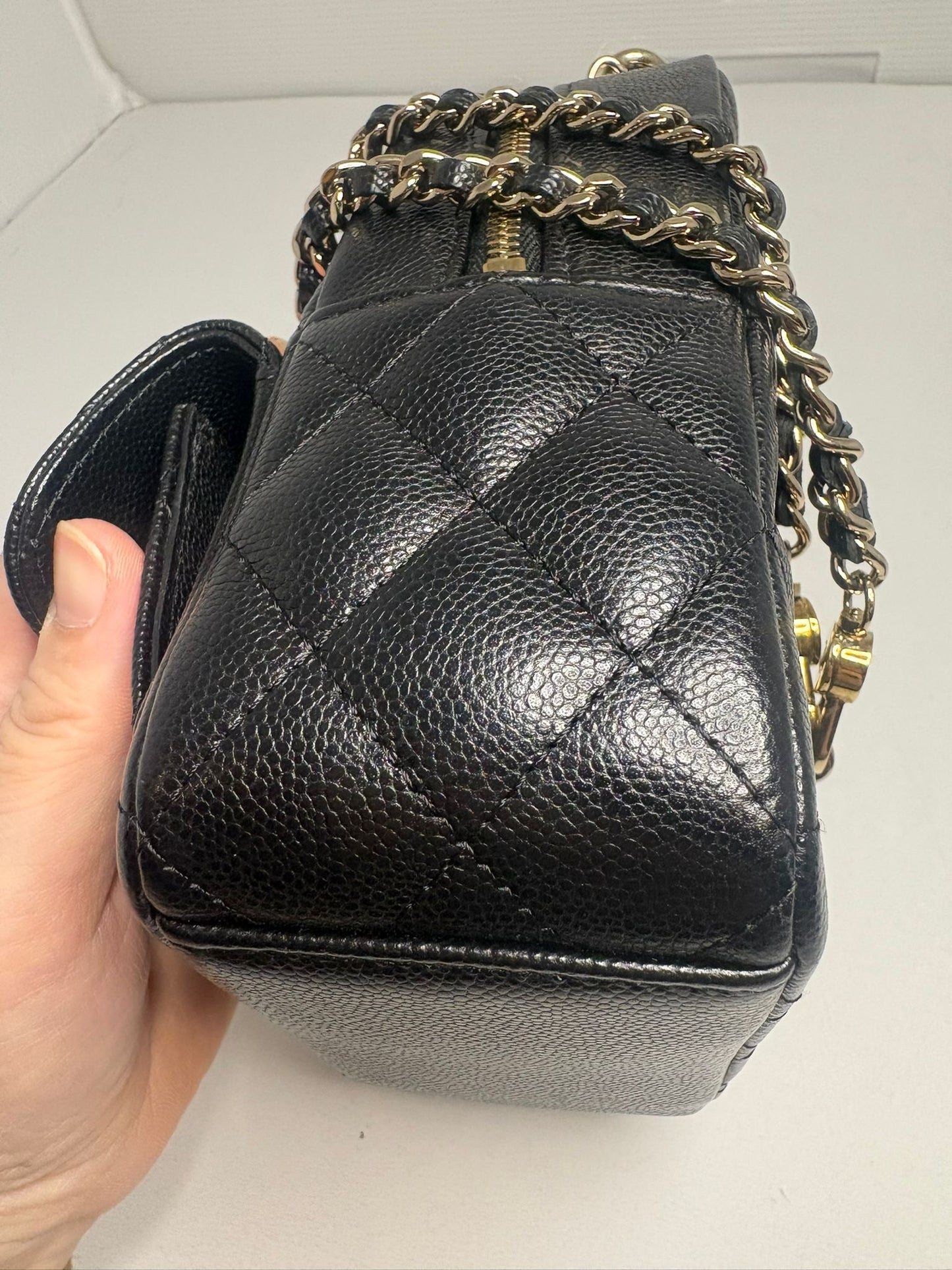 Chanel Caviar Quilted CC Mini Classic Backpack