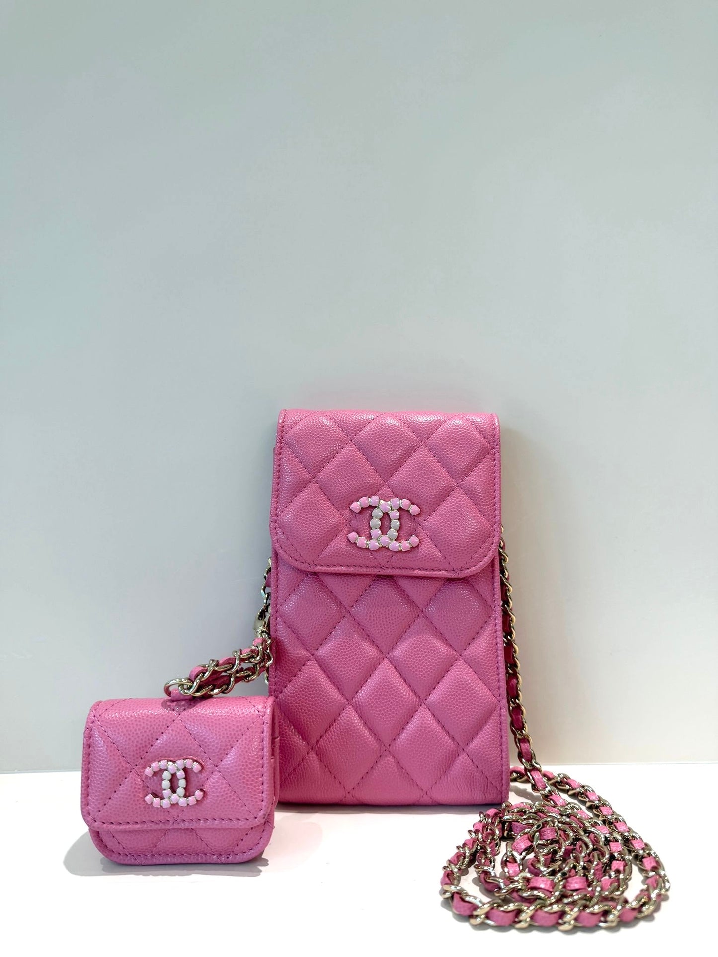Chanel Phone Holder w/ Pouch