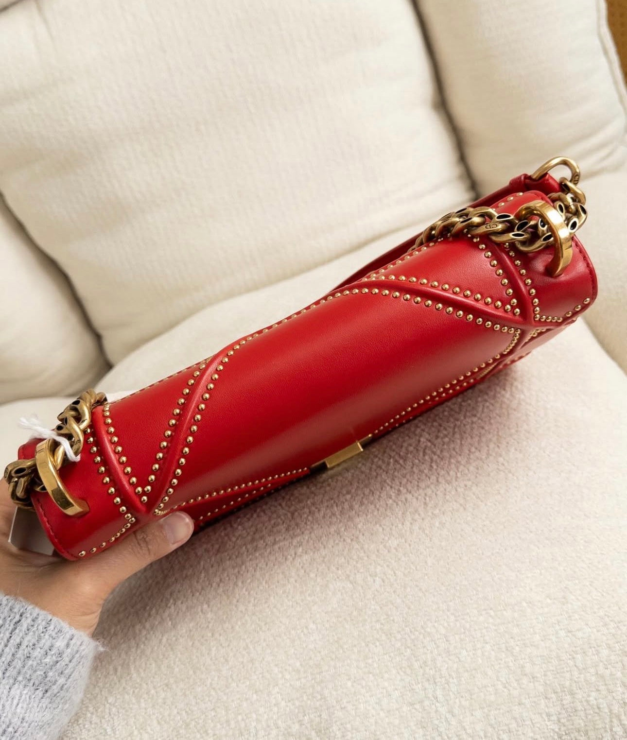 Diorama Studded Flap  Bag