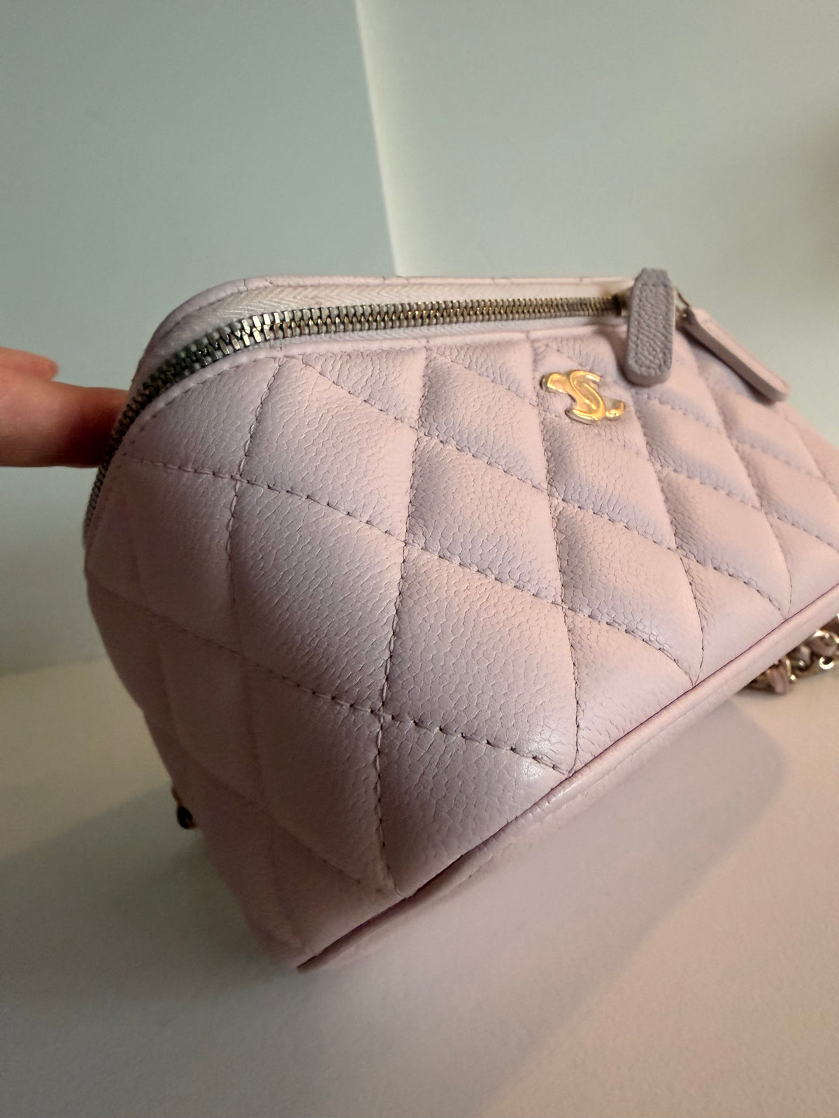 Chanel Vanity Case Bag With Chain
