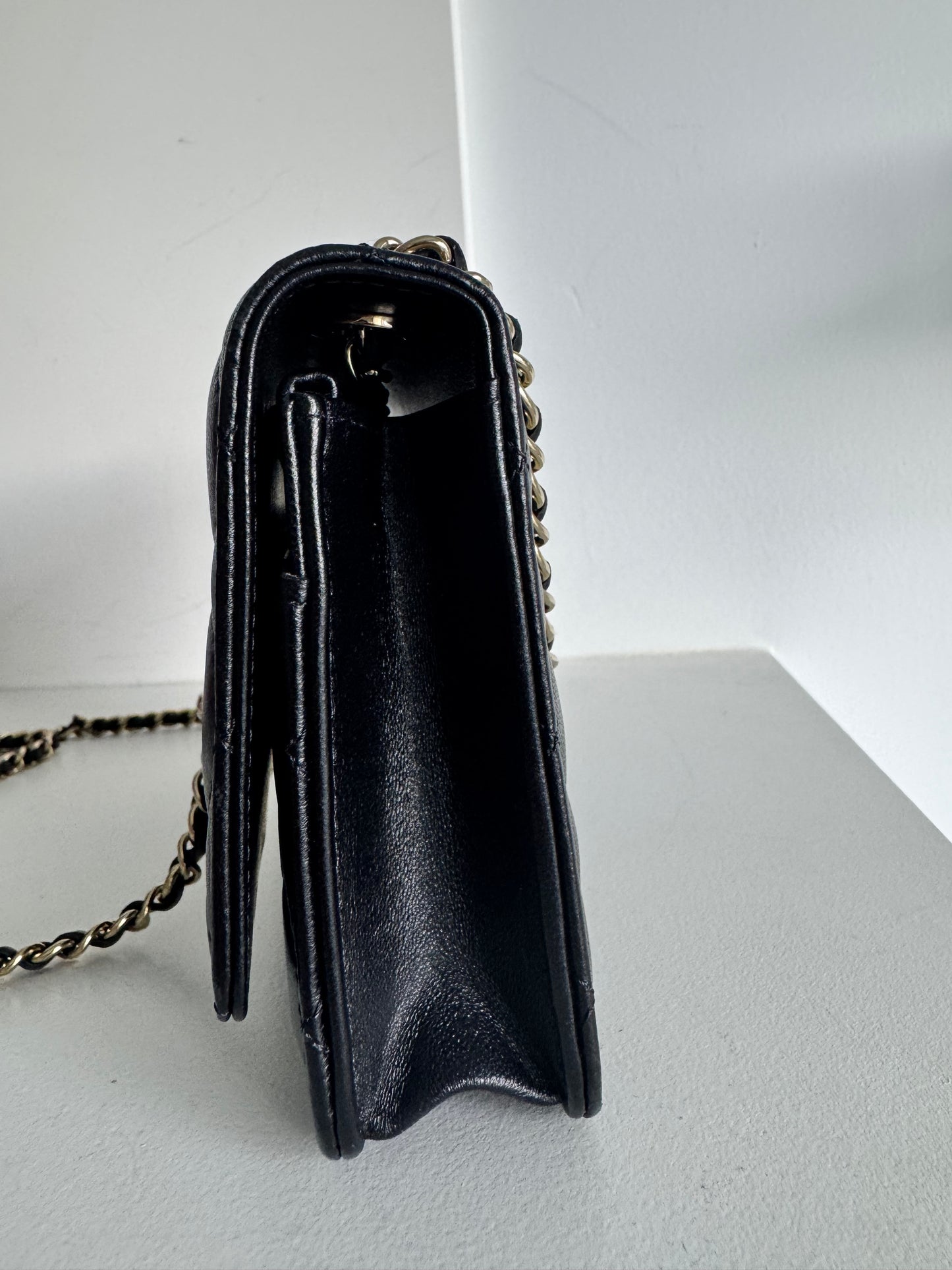 Chanel Trendy Quilted Lambskin Wallet On Chain