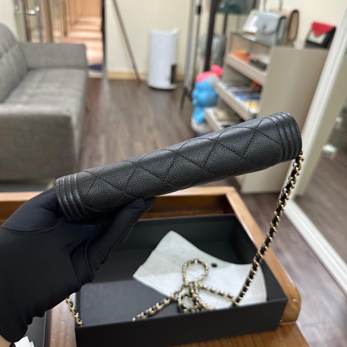 Chanel Boy Wallet On Chain