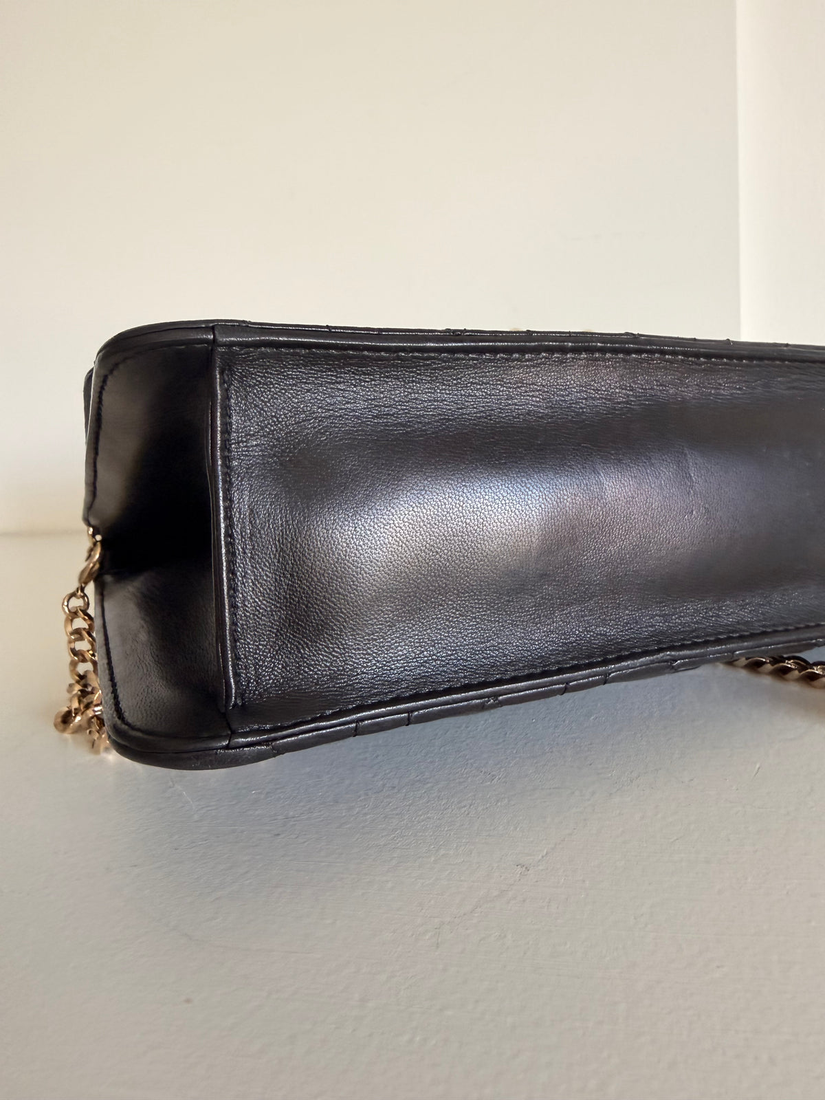 Christian Dior Black Lambskin Cannage Miss Dior Promenade Pouch